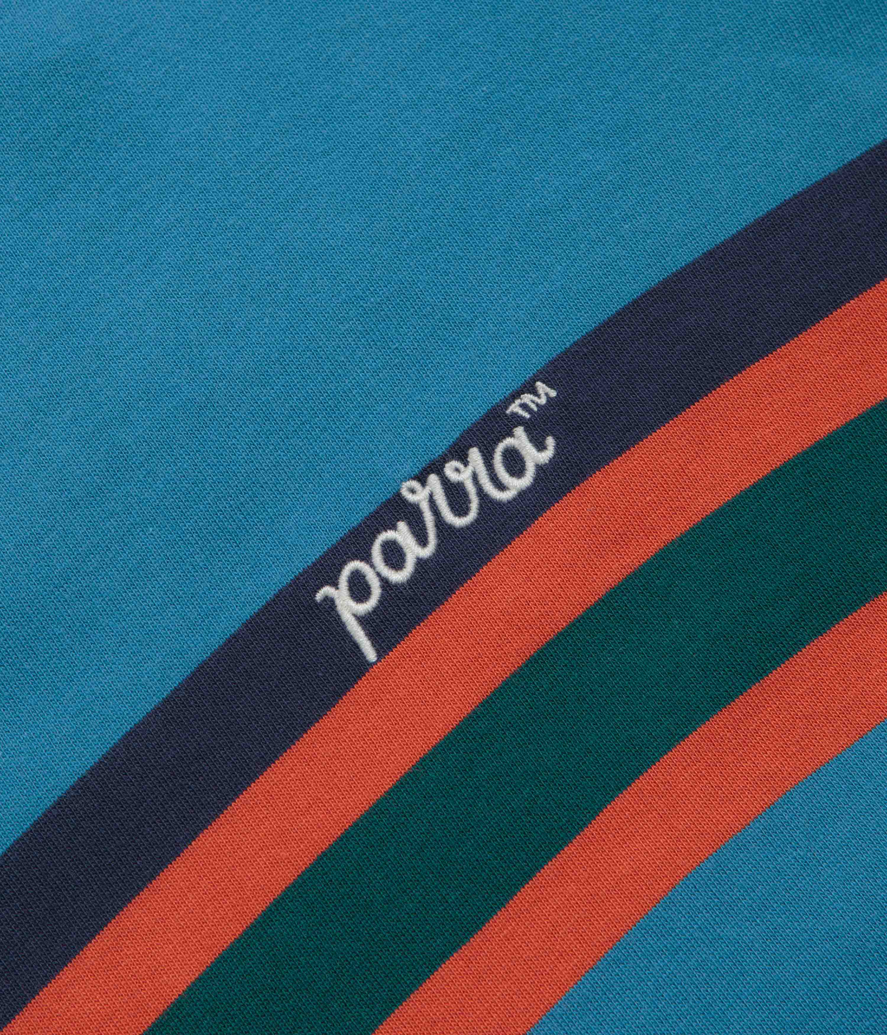 by Parra Script Striped T-Shirt - Blue - Image 2
