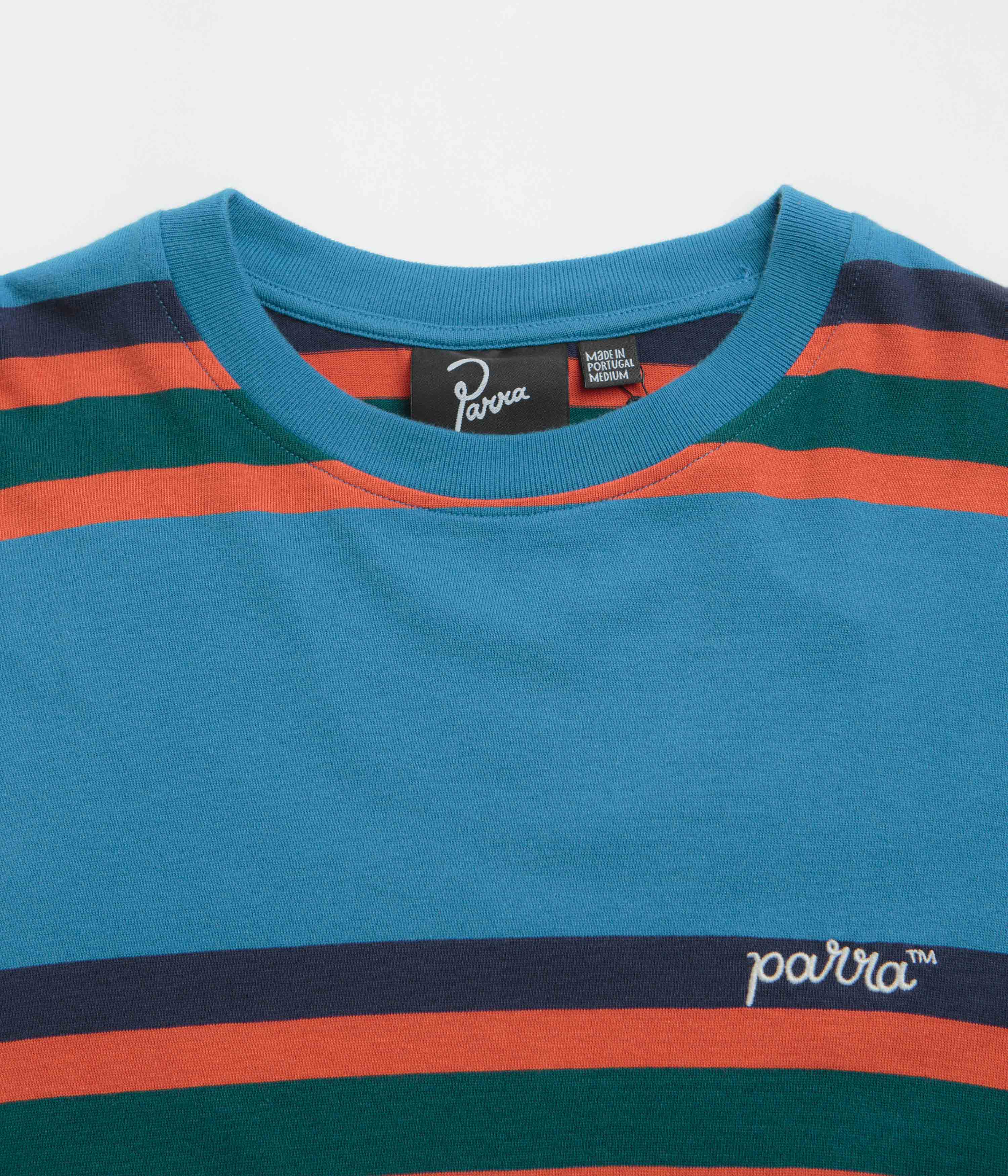 by Parra Script Striped T-Shirt - Blue - Image 3