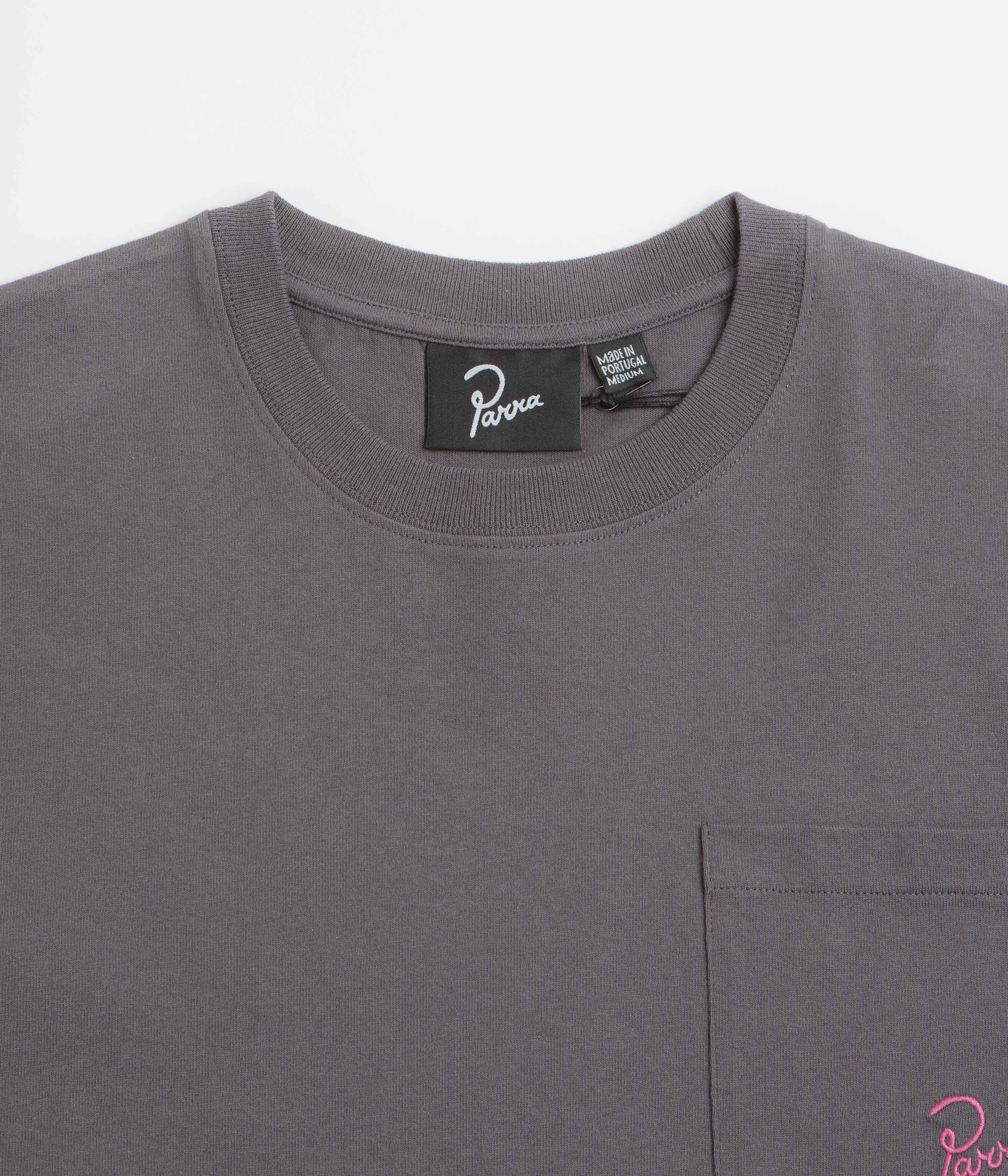 by Parra Signature Pocket T-Shirt - Grey - Image 2