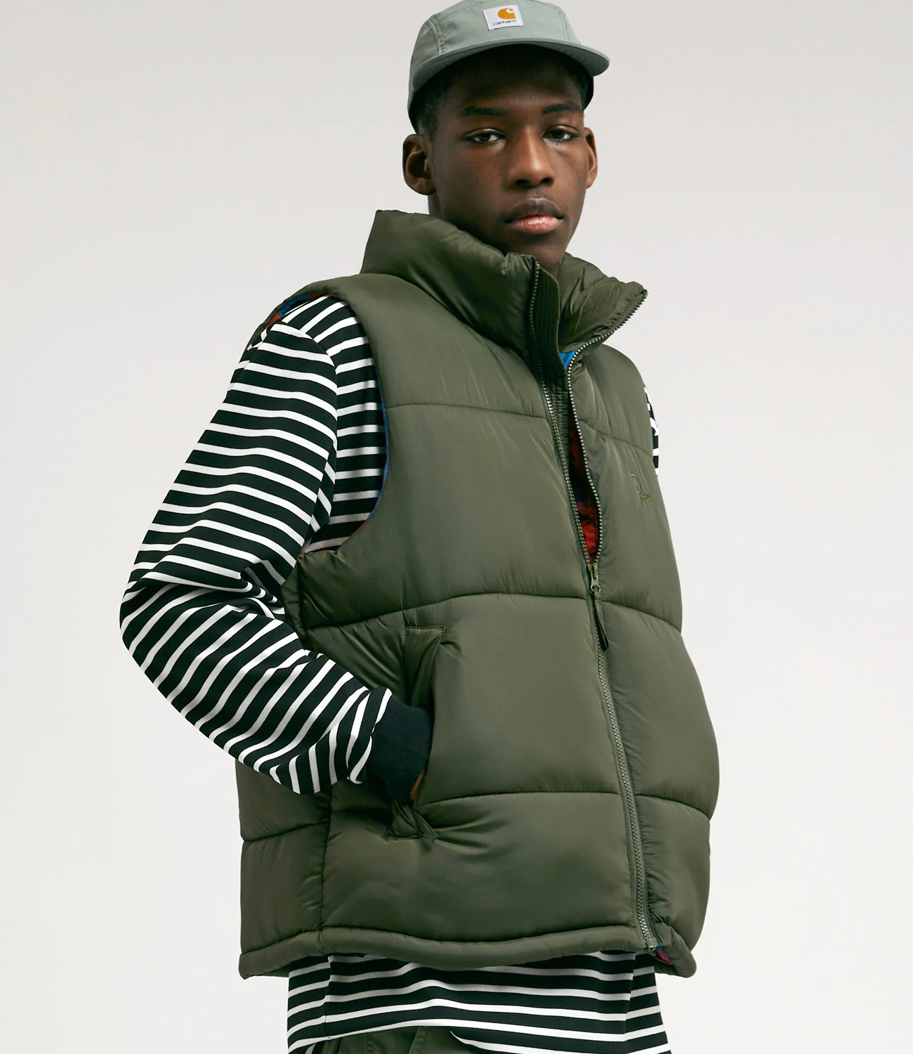 by Parra Sitting Pear Puffer Vest - Olive