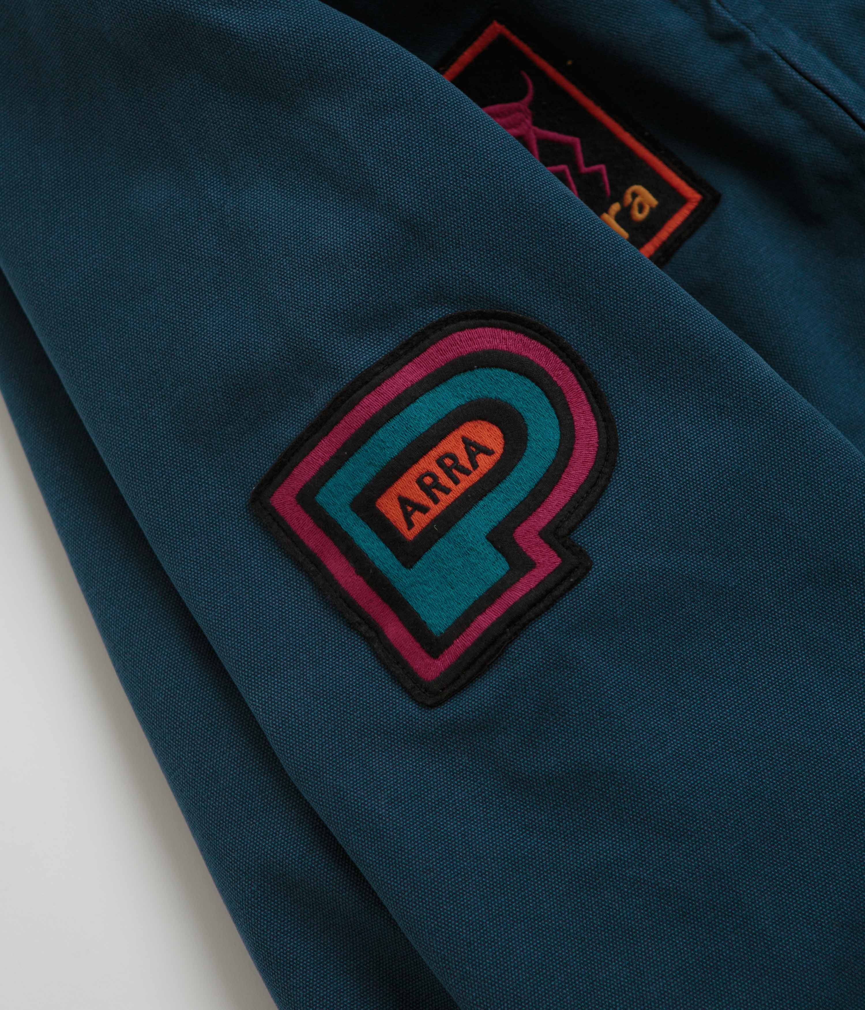 by Parra Skull Stalker Varsity Jacket - Washed Blue - Image 6