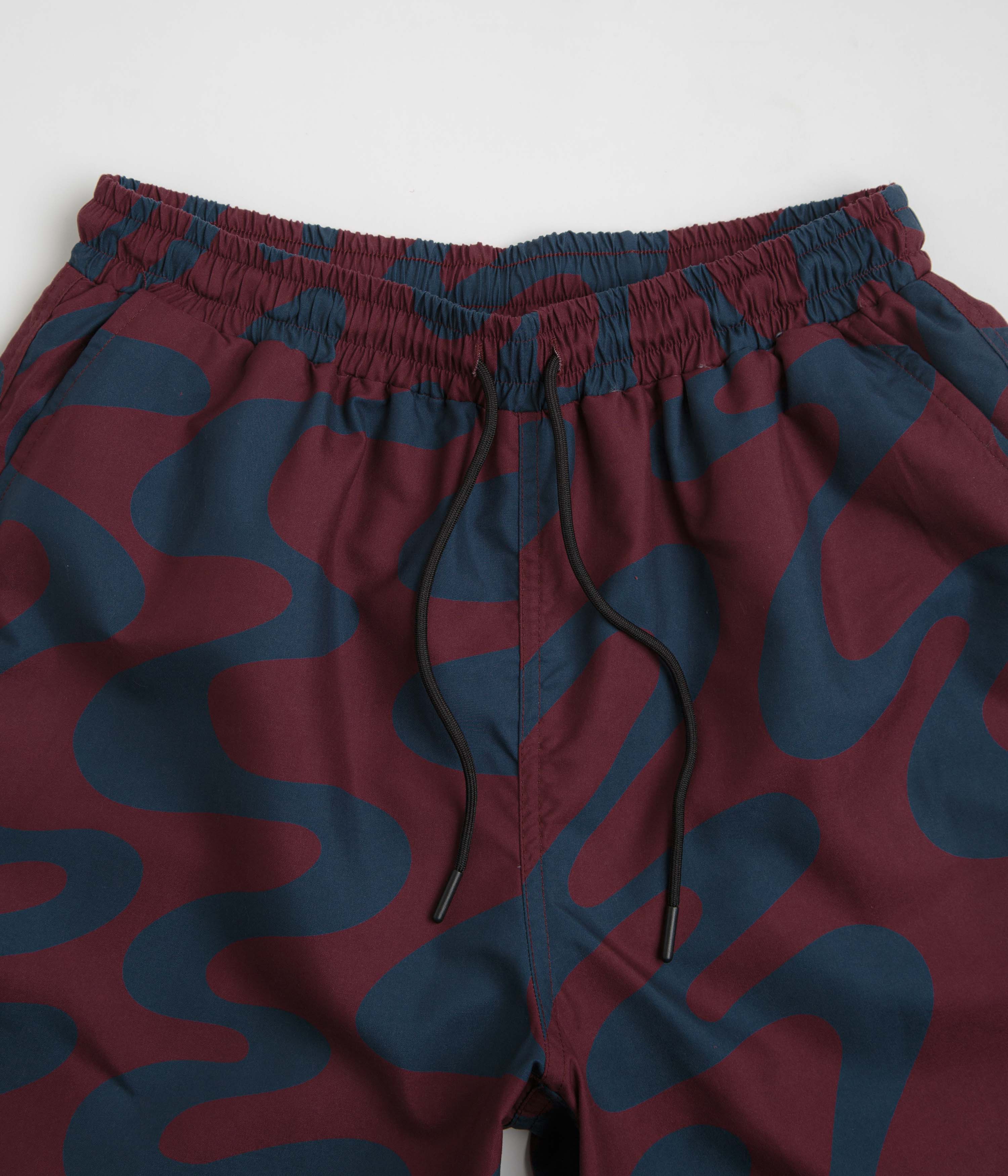 by Parra Splashed Swim Shorts - Burgundy - Image 5