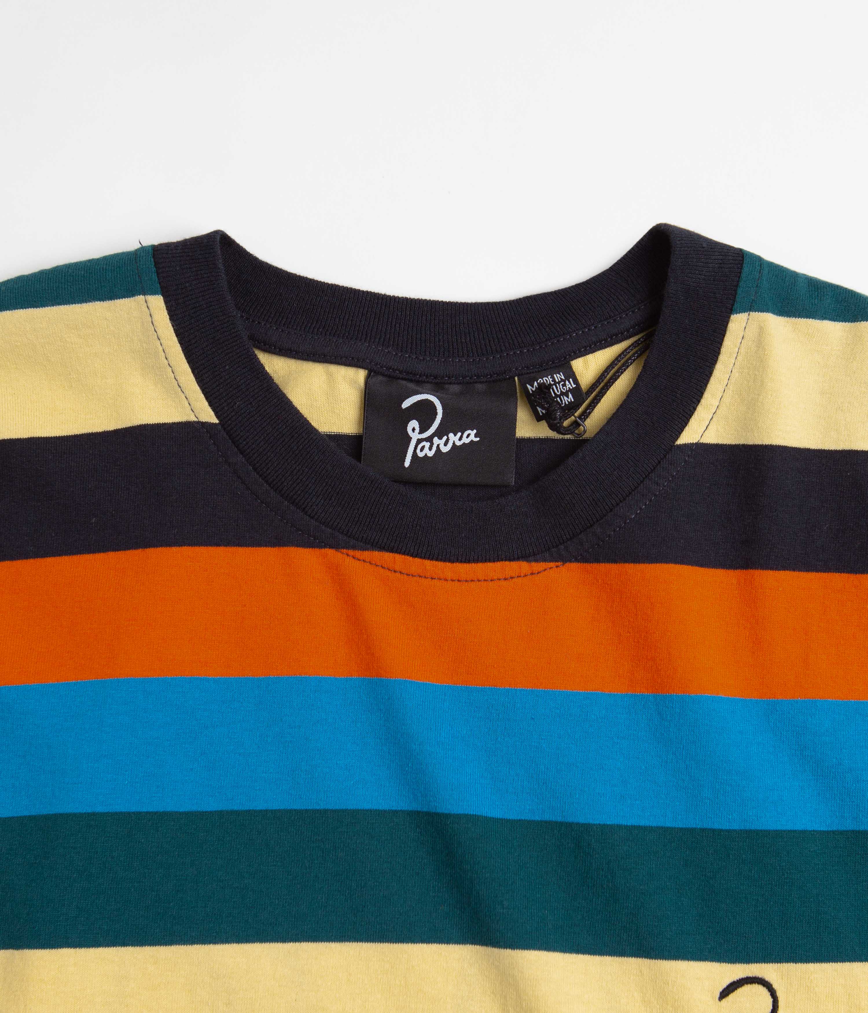 by Parra Stacked Pets On Stripes T-Shirt - Multi - Image 3