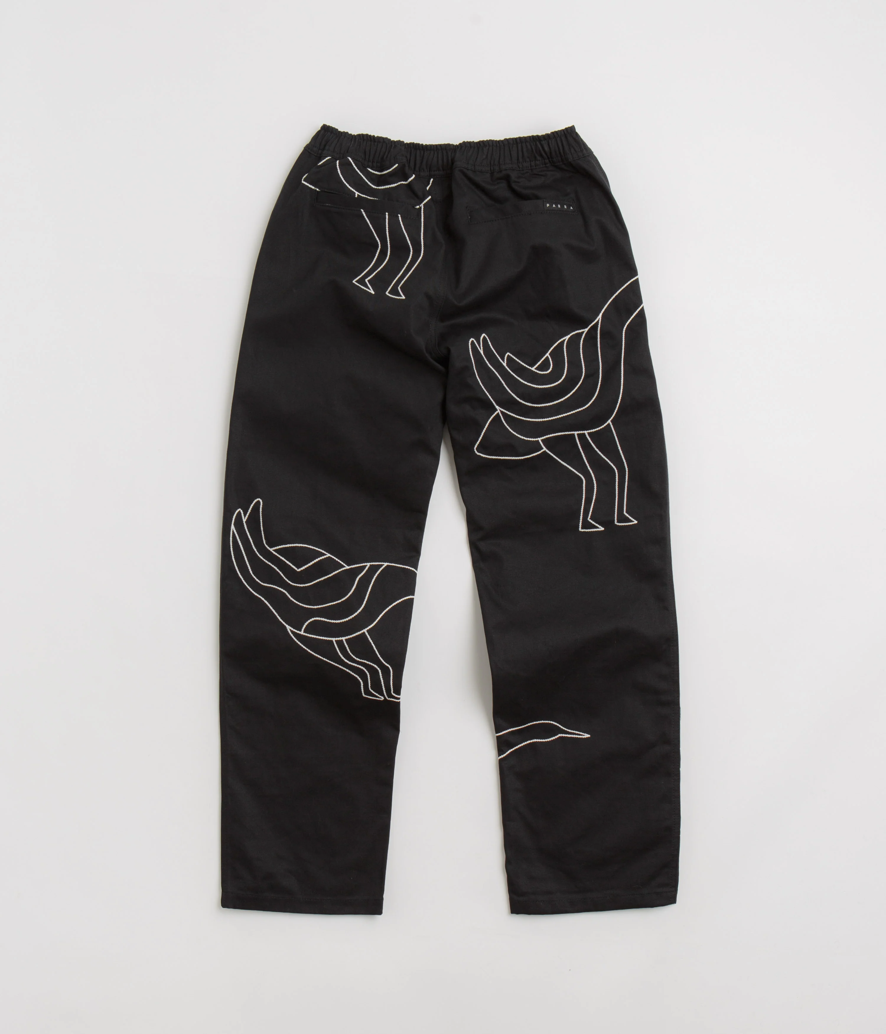by Parra Stitched Up Duck Pants - Black - Image 3