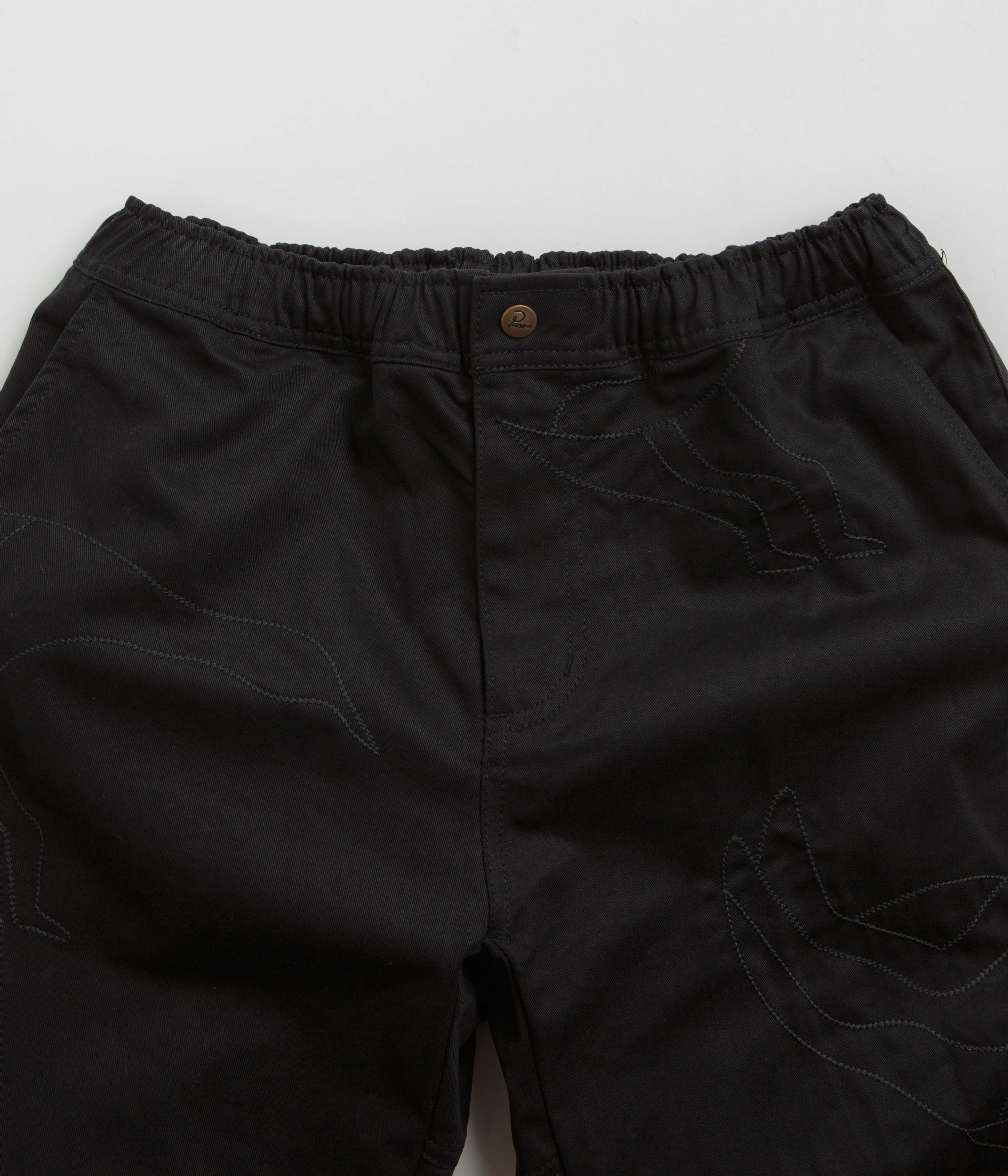 by Parra Stitched Up Duck Pants - Black / Black - Image 4