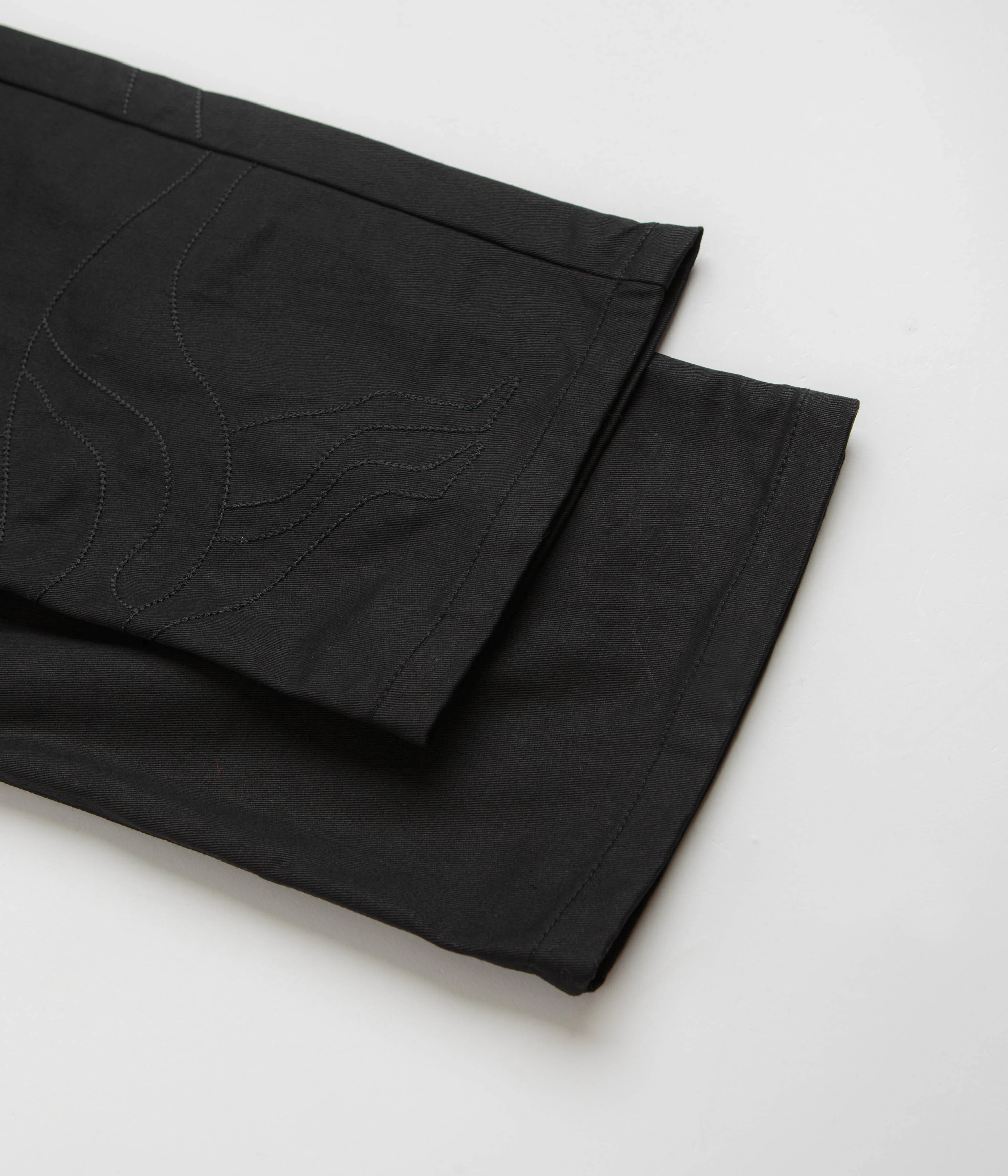 by Parra Stitched Up Duck Pants - Black / Black - Image 9