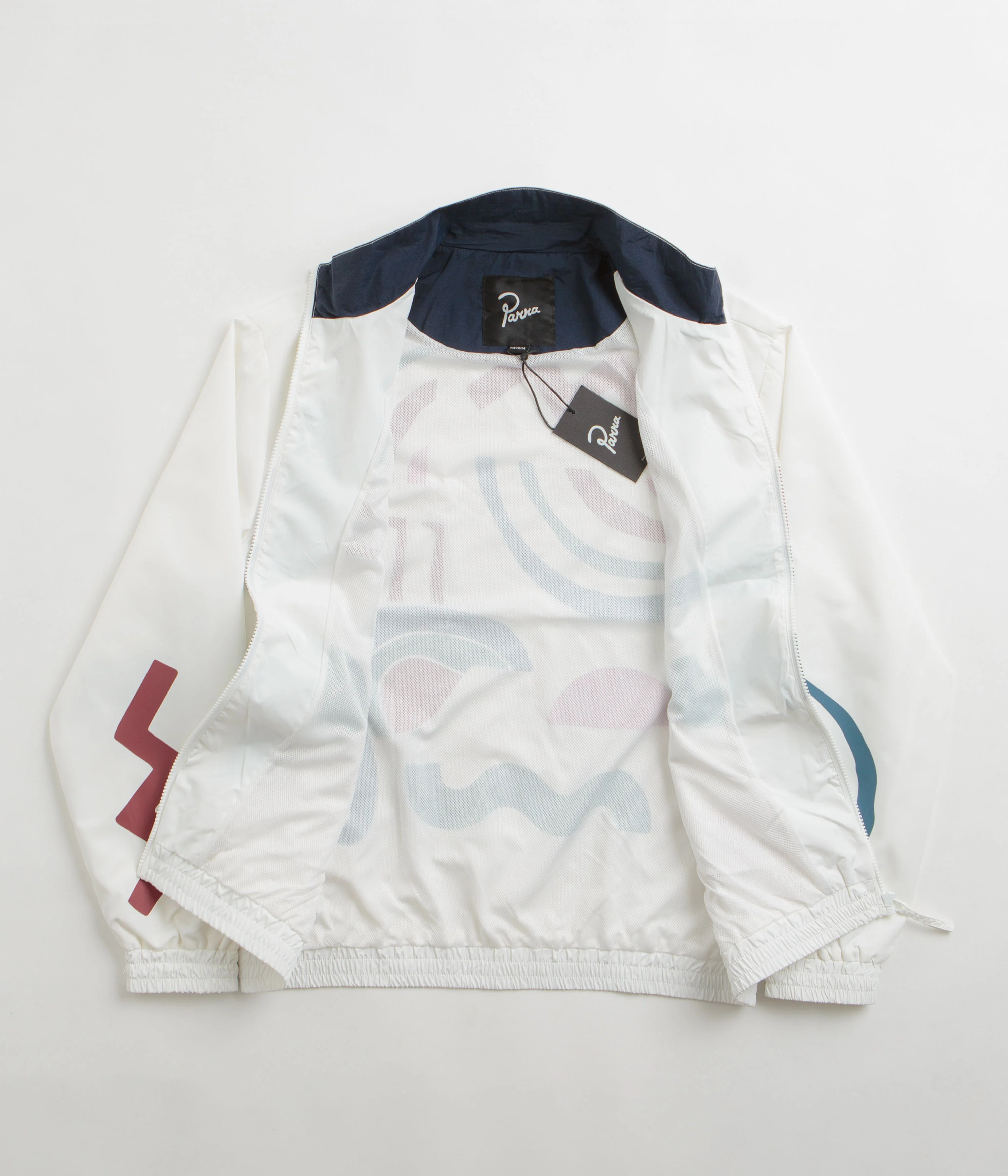 by Parra Tennis Maybe Track Jacket - White - Image 3