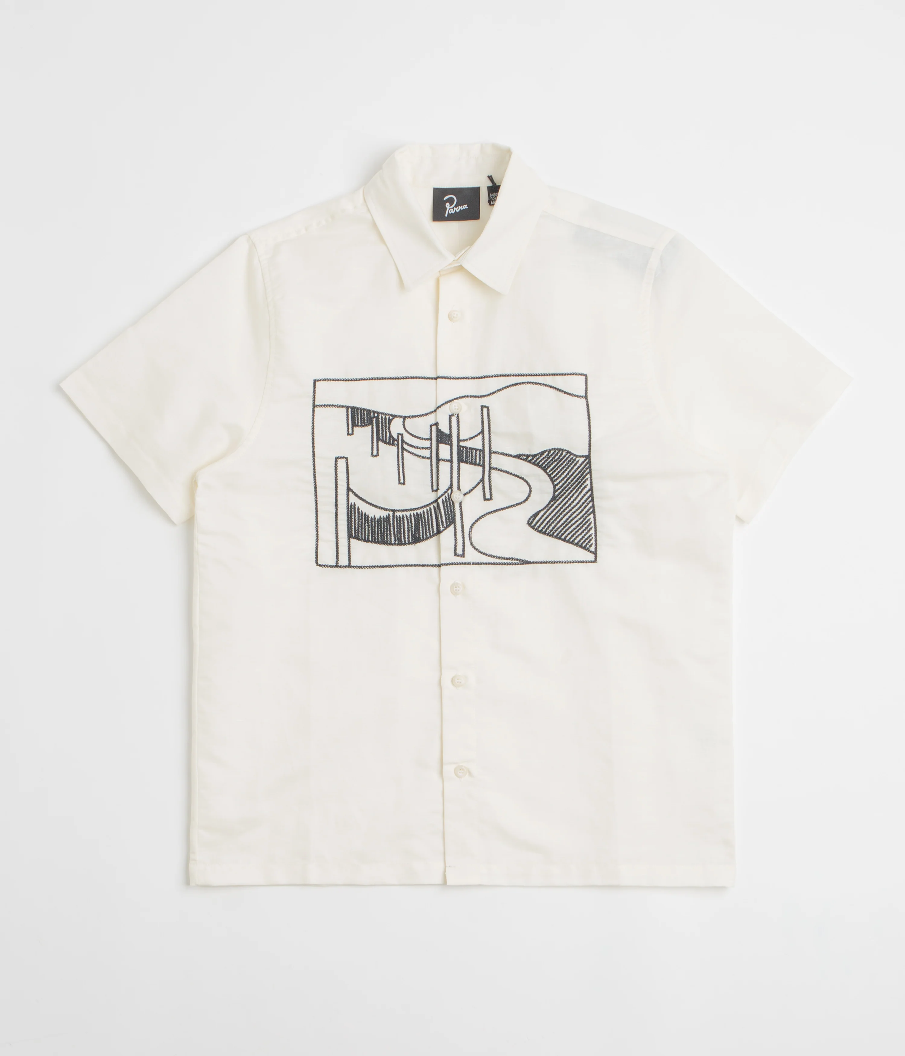 by Parra The Dunes Short Sleeve Shirt - Off White