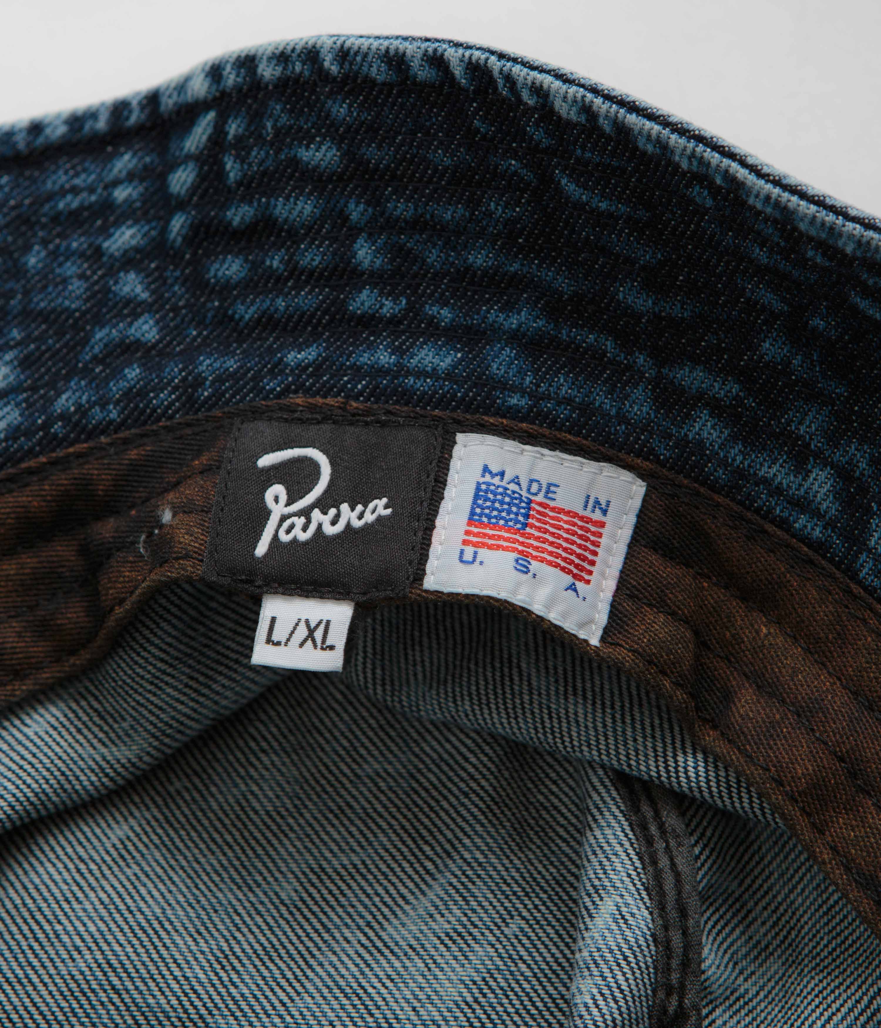 by Parra The Great Goose Bucket Hat - Washed Blue - Image 3