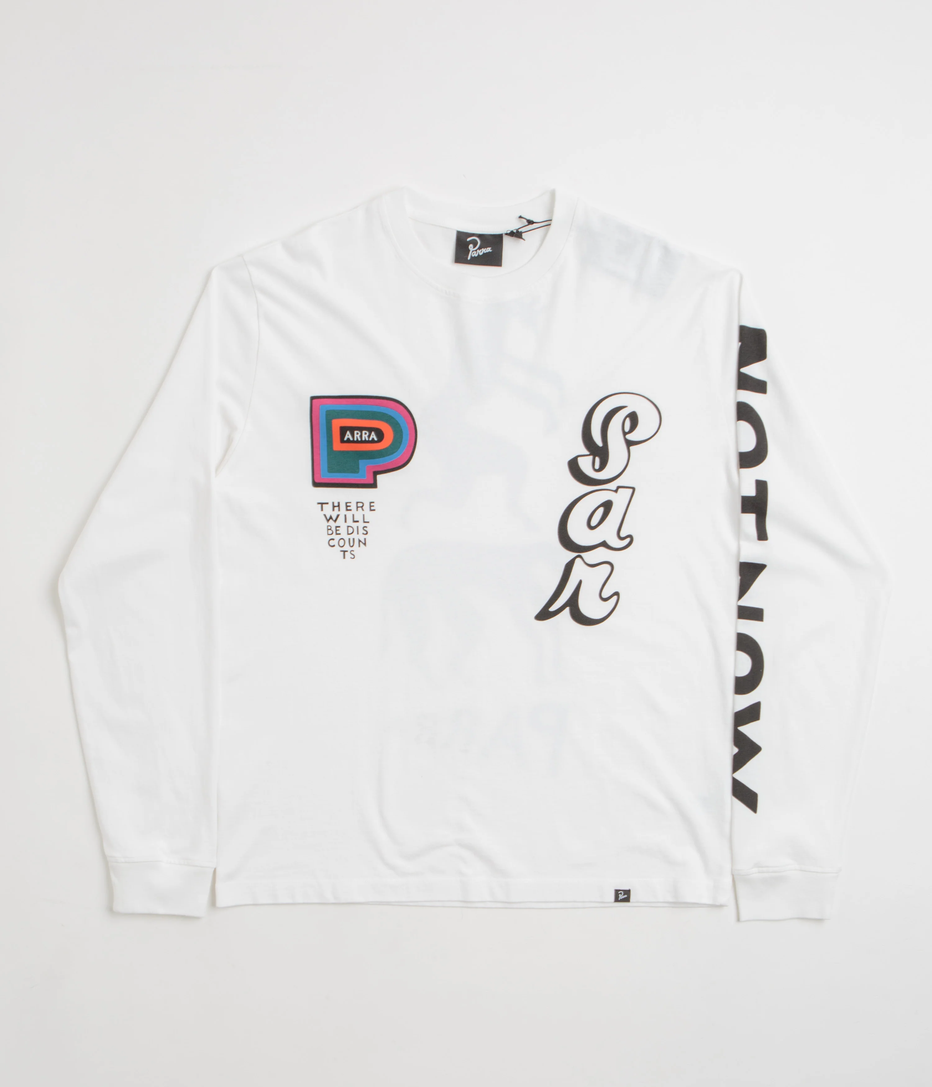 by Parra There Will Be Not Long Sleeve T-Shirt - White