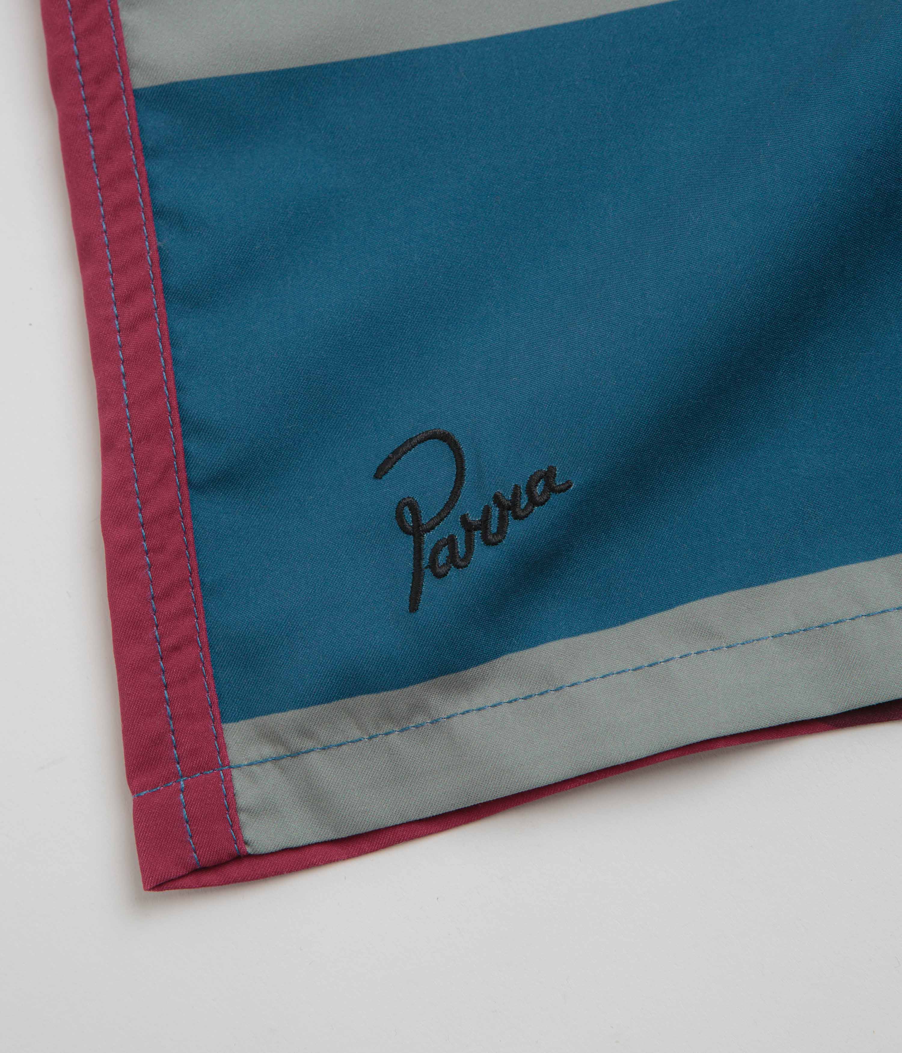 by Parra Vertical Forest Swim Shorts - Blue - Image 4