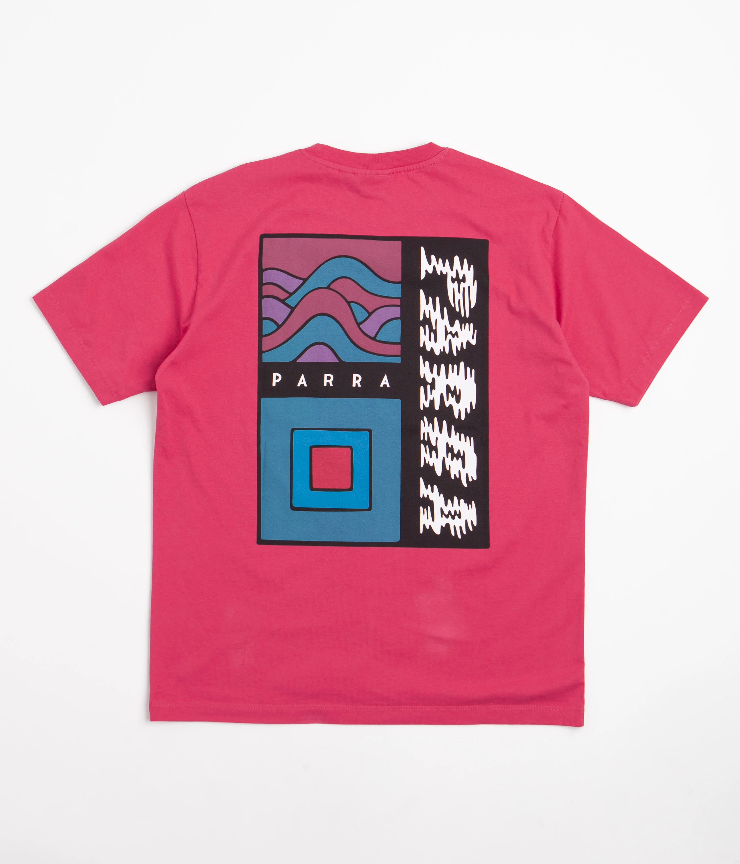 by Parra Wave Block Tremors T-Shirt - Purple / Pink - Image 2
