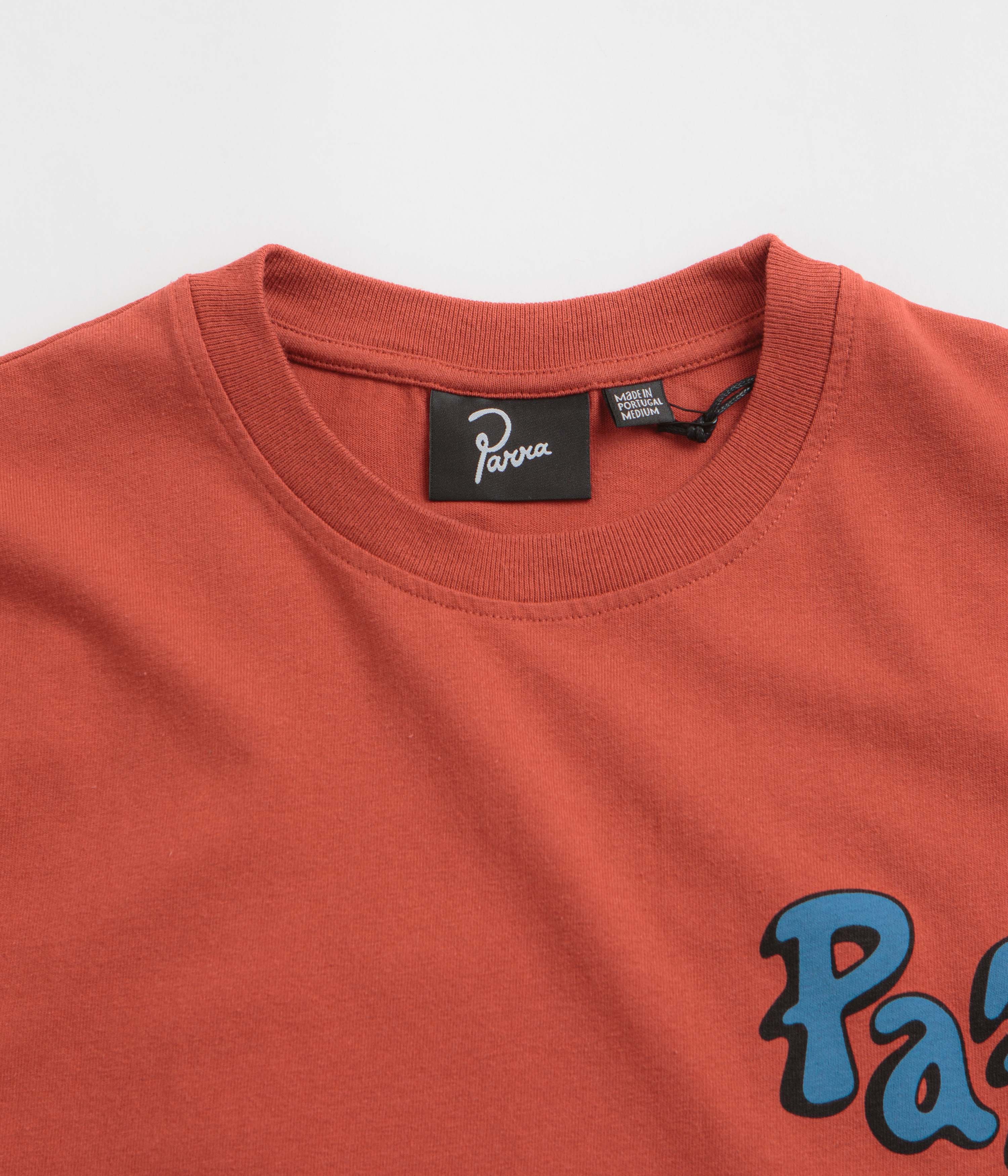 by Parra Wheeled Bird T-Shirt - Rust - Image 3