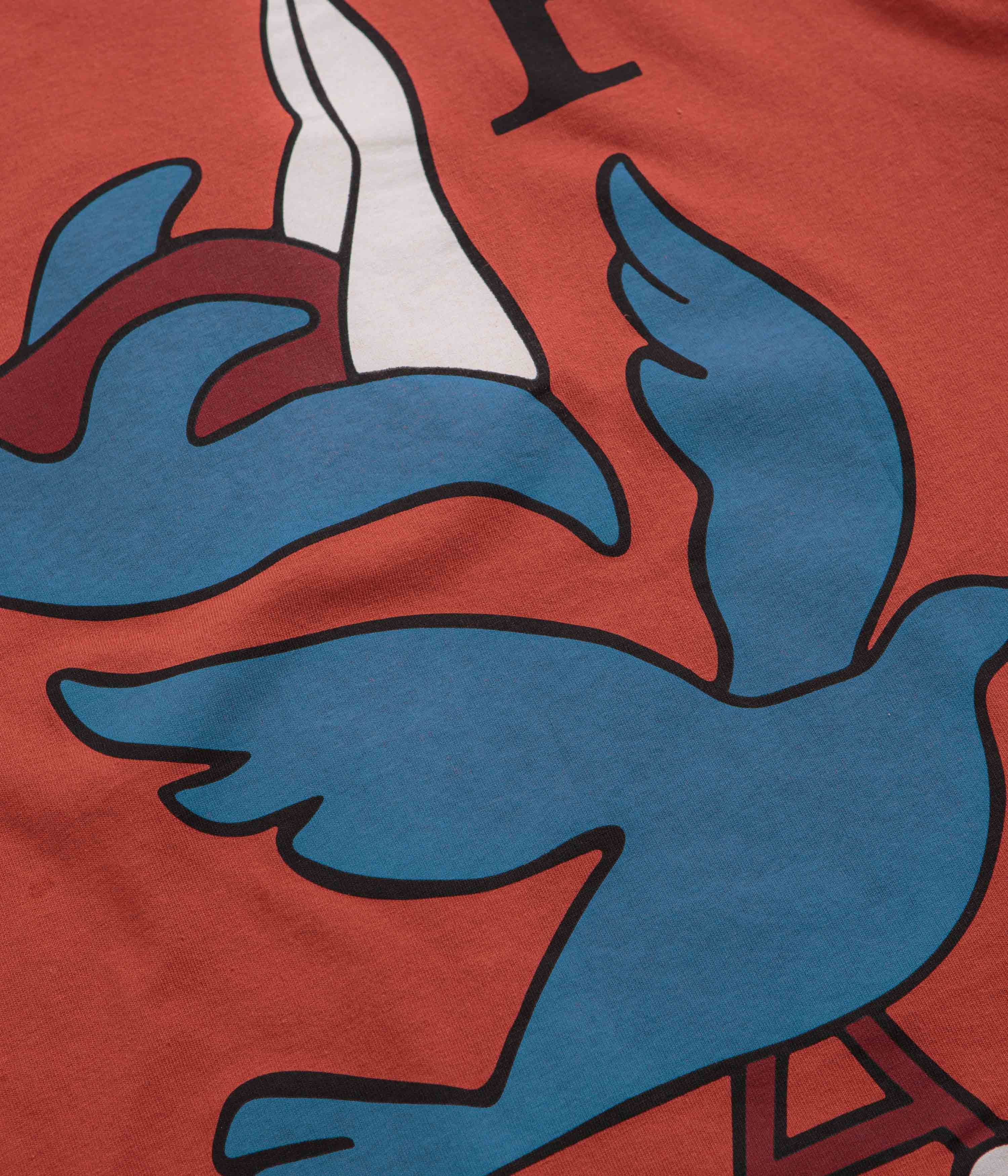 by Parra Wheeled Bird T-Shirt - Rust - Image 6