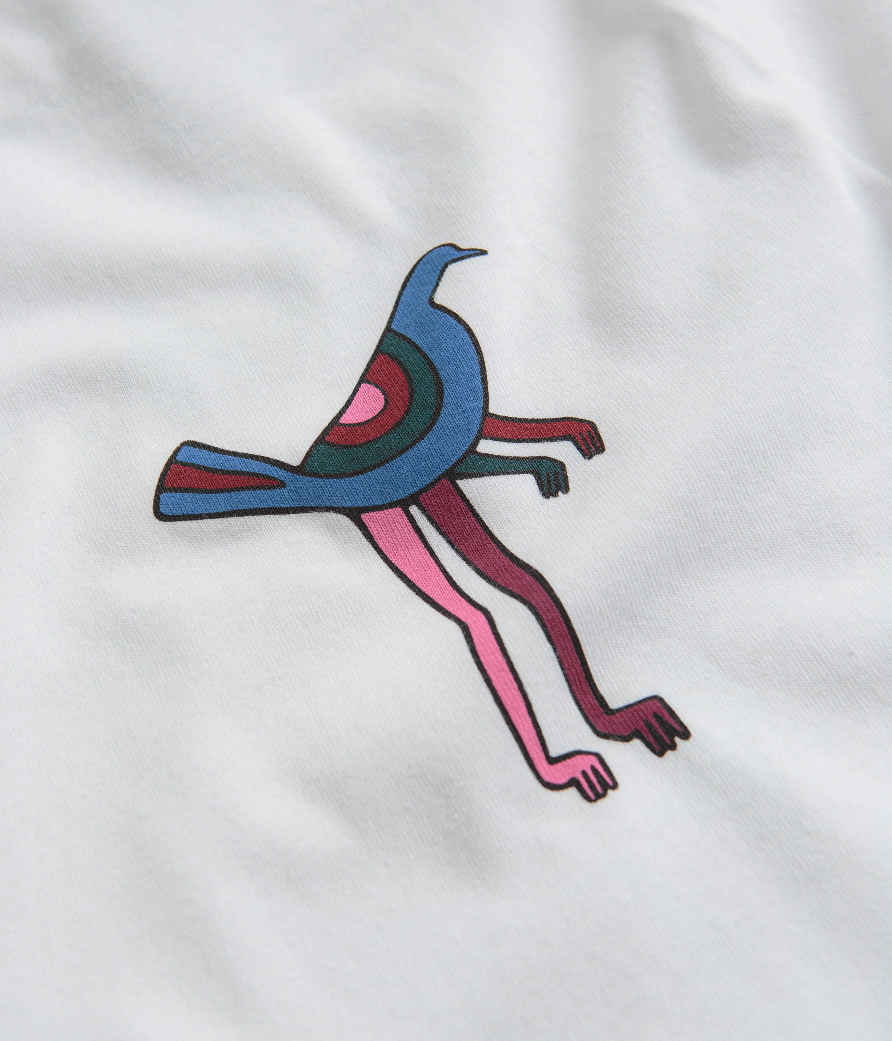 by Parra Wine And Books Long Sleeve T-Shirt - White - Image 4