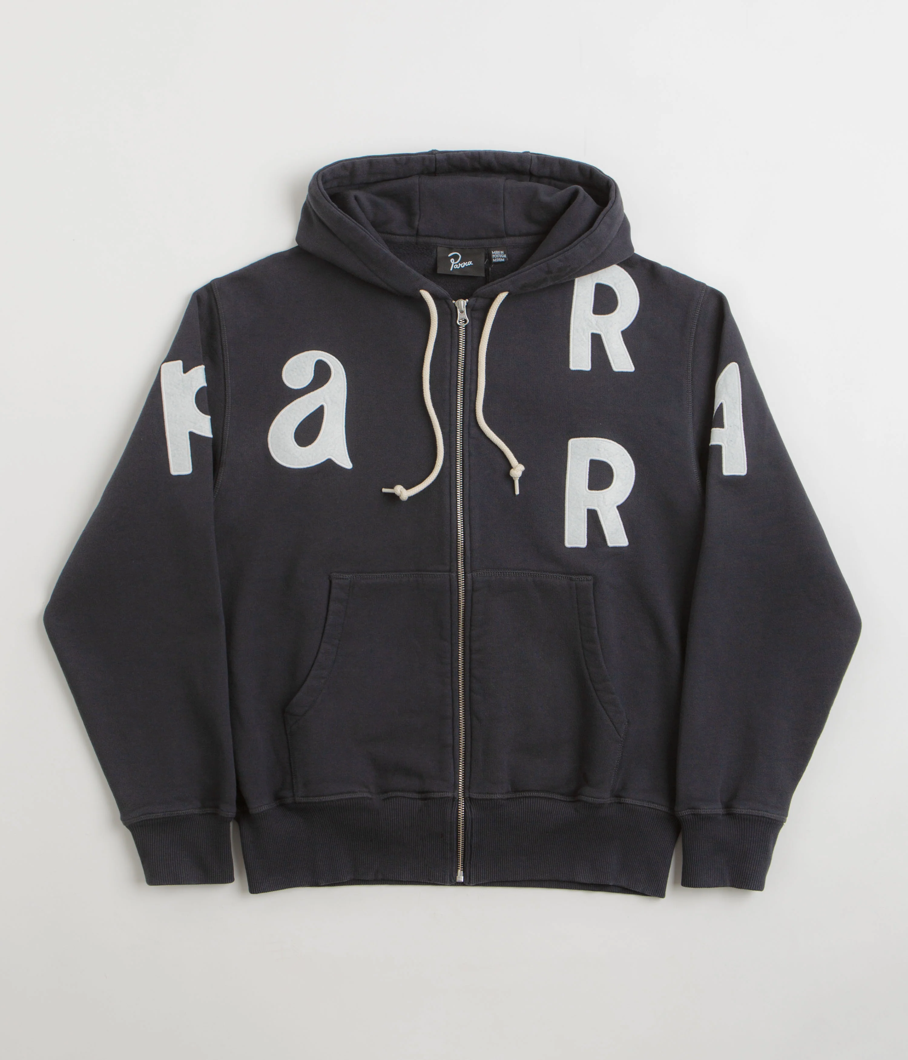 by Parra Word Salad Full Zip Hoodie - Dark Navy