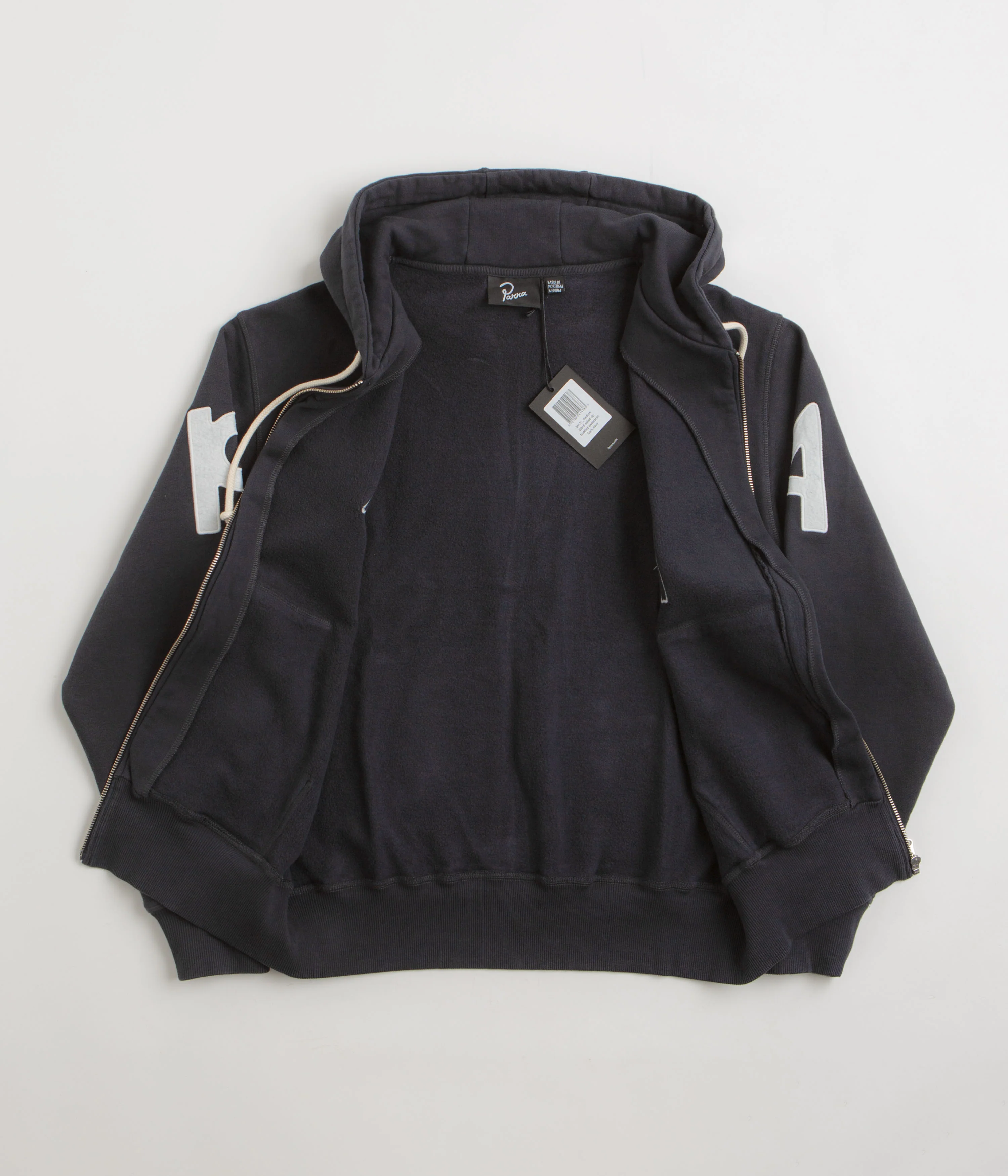by Parra Word Salad Full Zip Hoodie - Dark Navy - Image 2