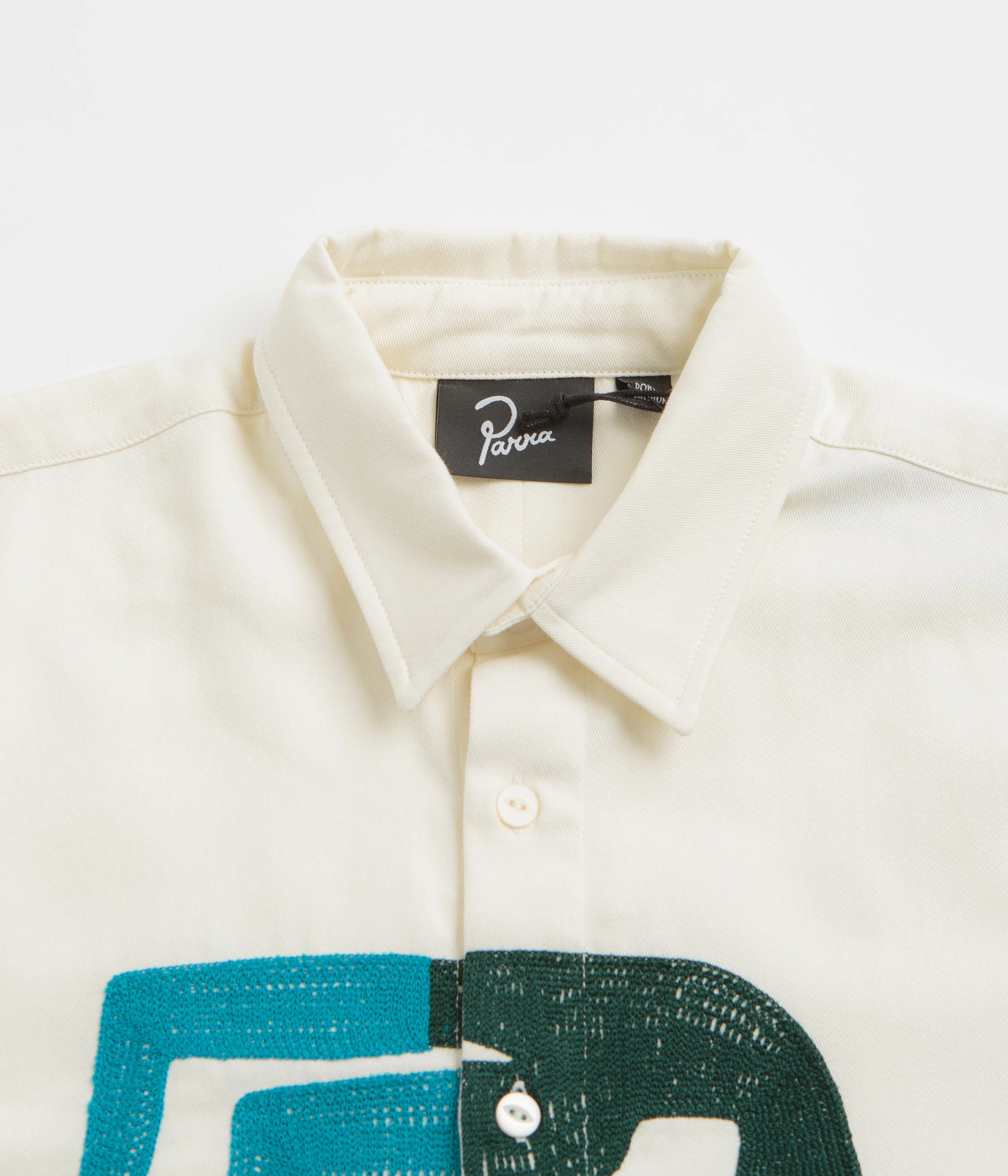 by Parra Yoga Balled Short Sleeve Shirt - Off White - Image 2
