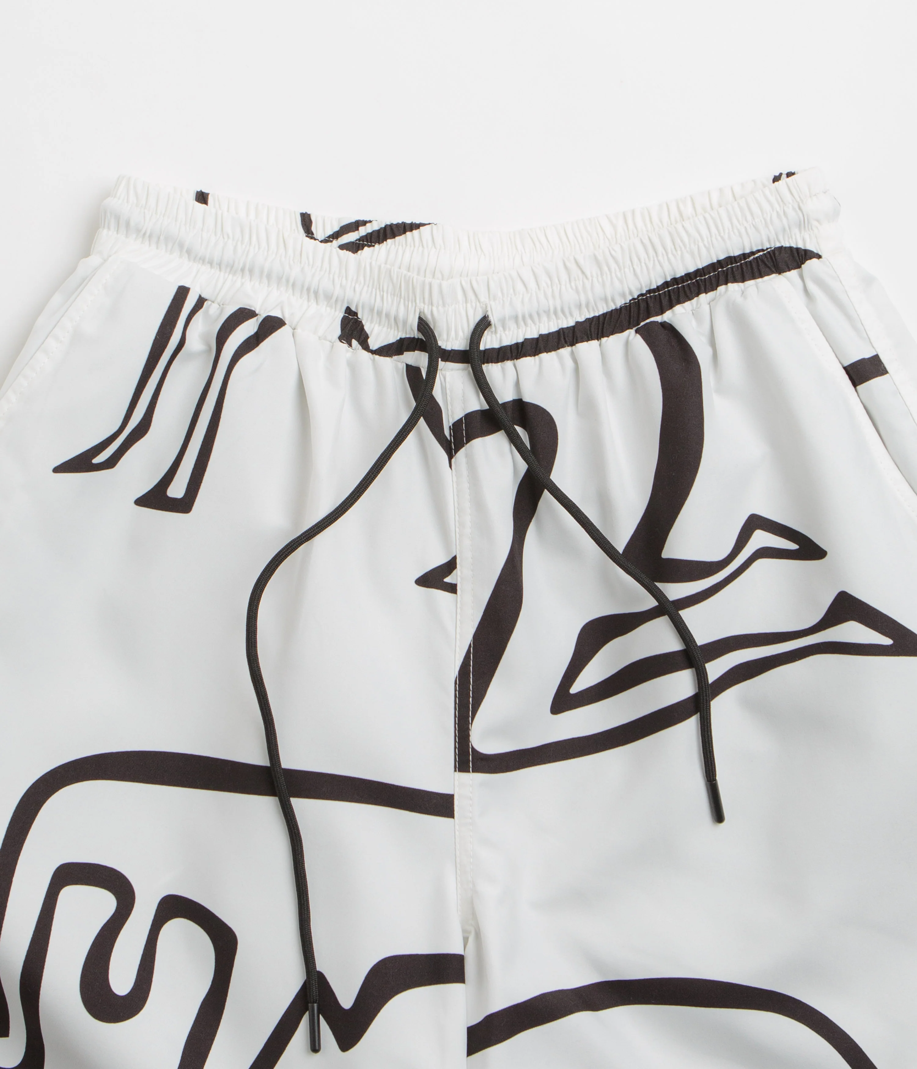 by Parra Yoga Walks Swim Shorts - White - Image 4