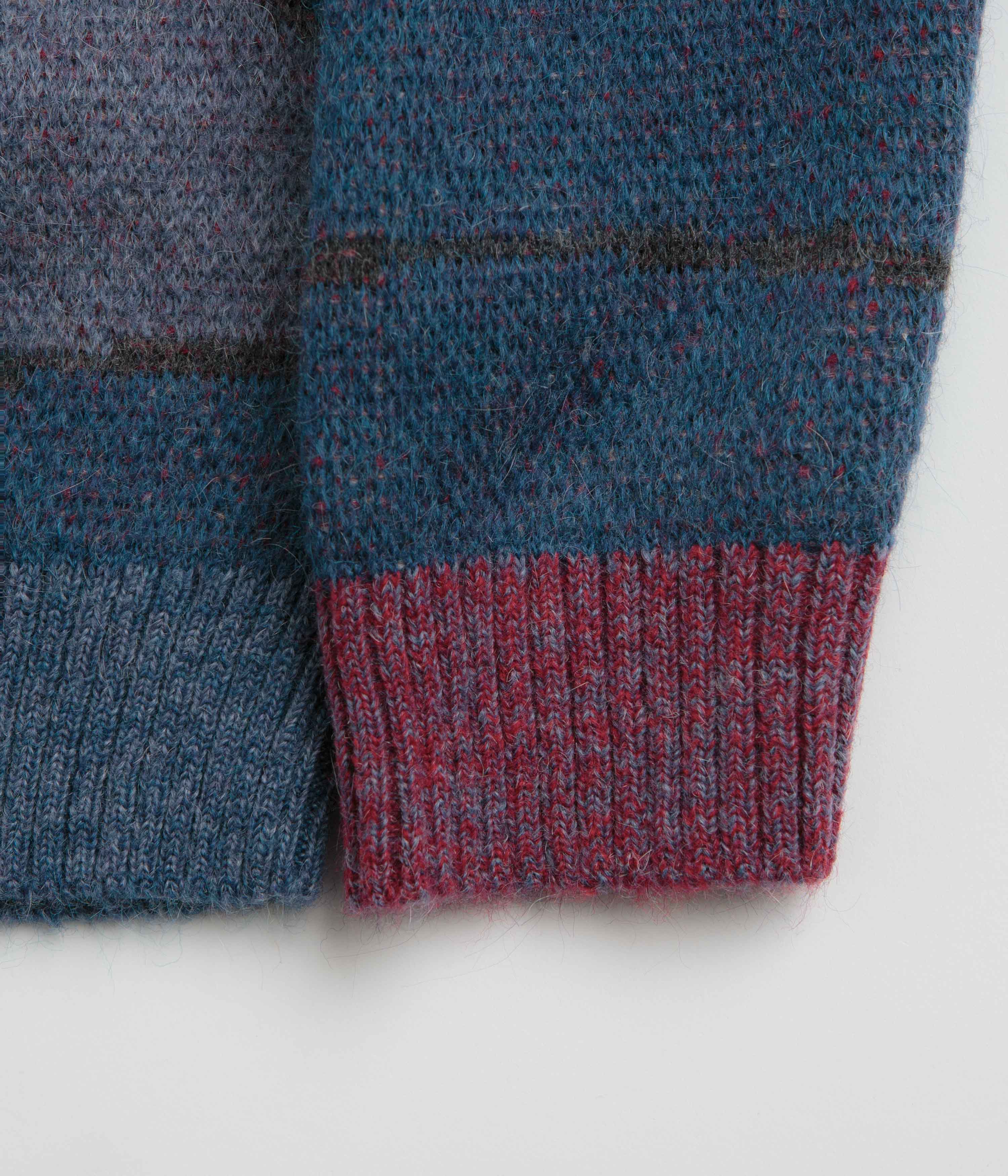 by Parra Your Street Knitted Sweatshirt - Blue - Image 5