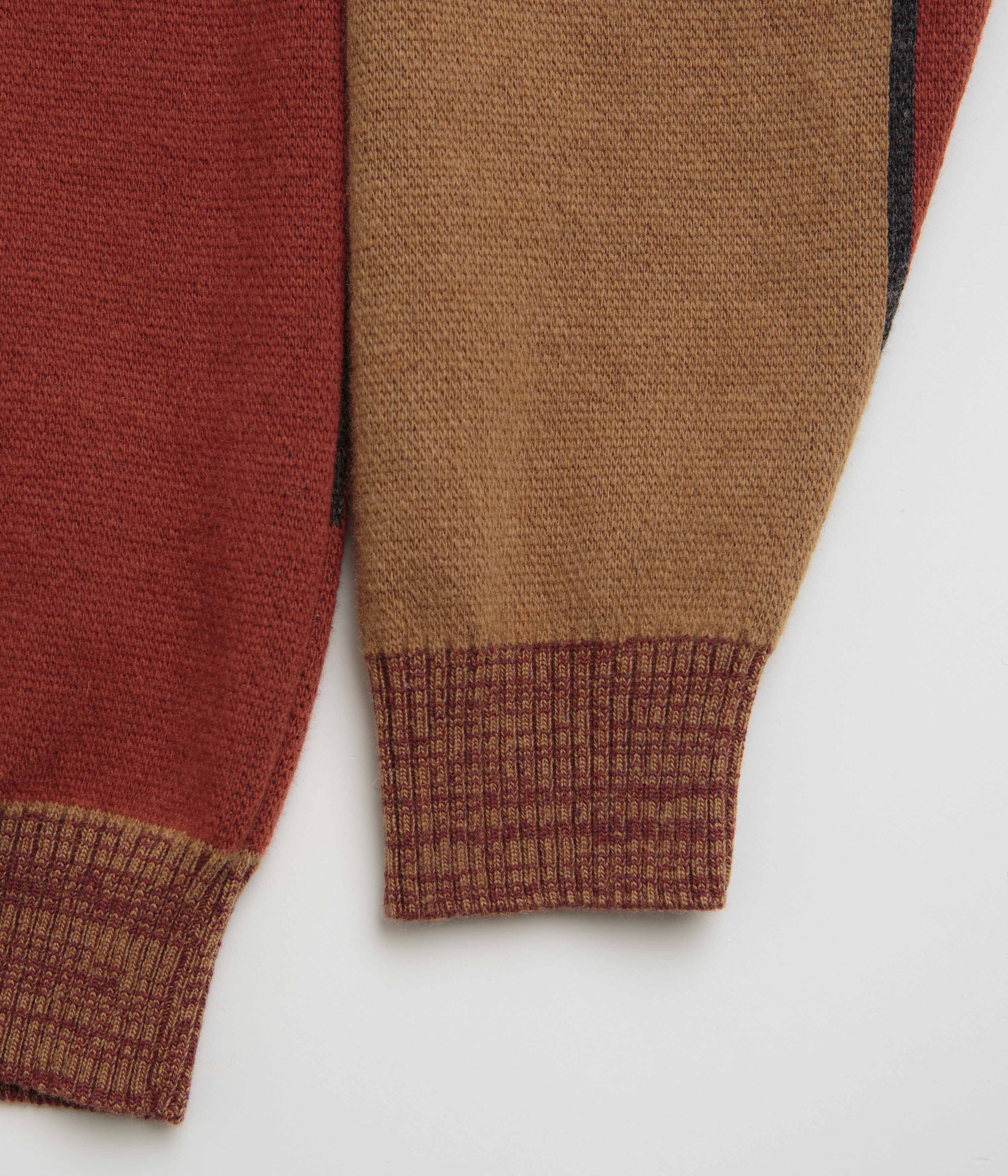 by Parra Your Stupid Shed Knitted Cardigan - Brown - Image 4
