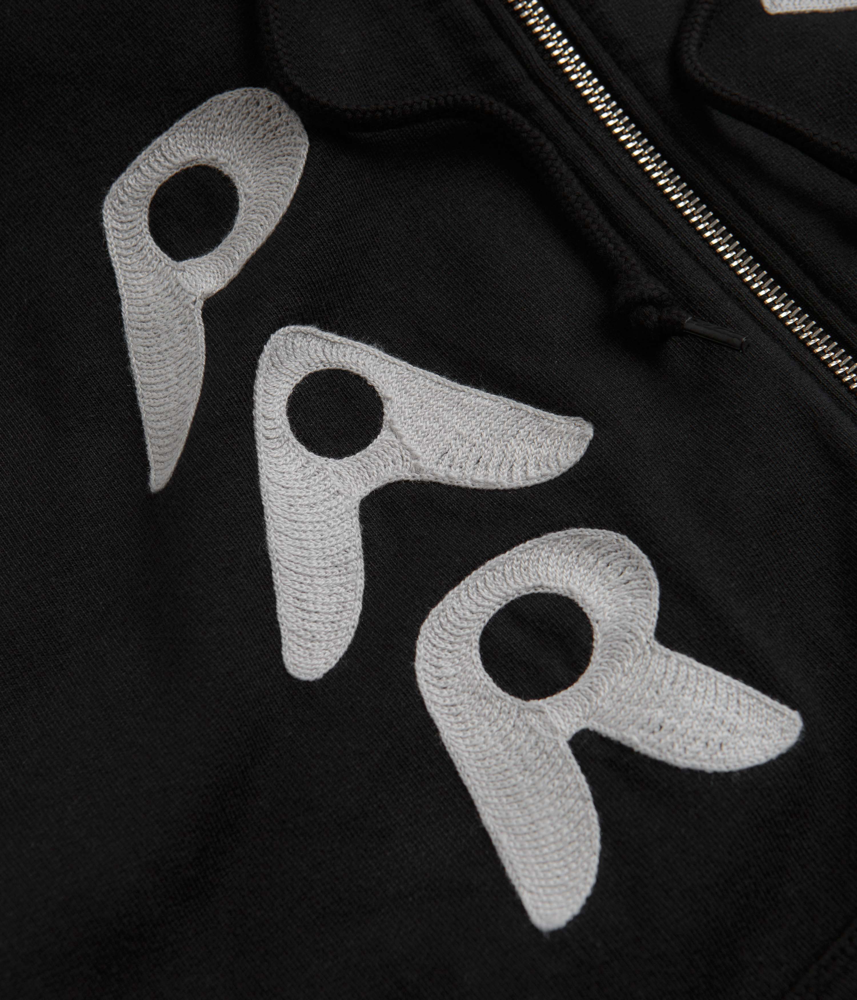 by Parra Zipped Pigeon Zip Hoodie - Black - Image 3