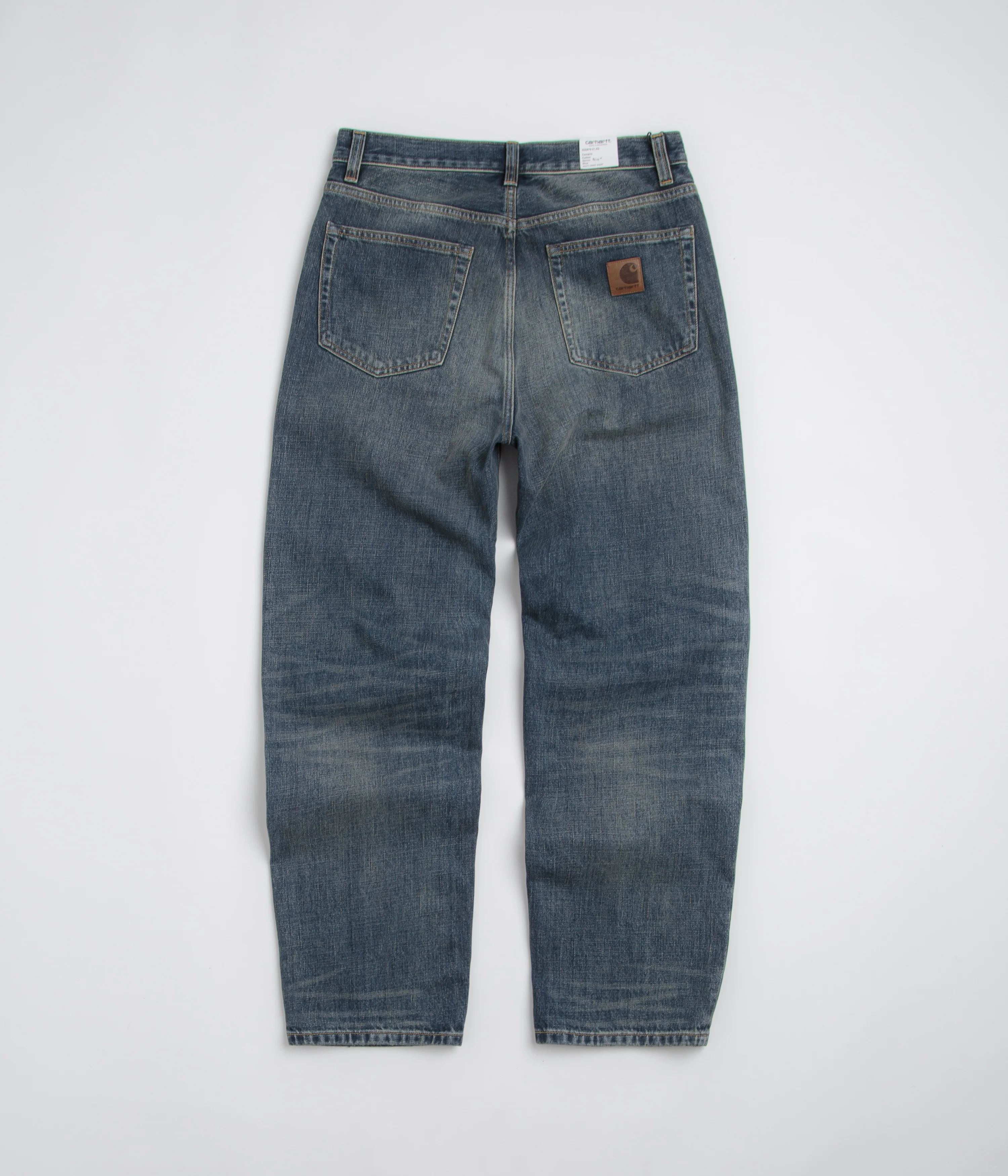Carhartt Aaron Pants - Blue Worn Used Wash - Image 3