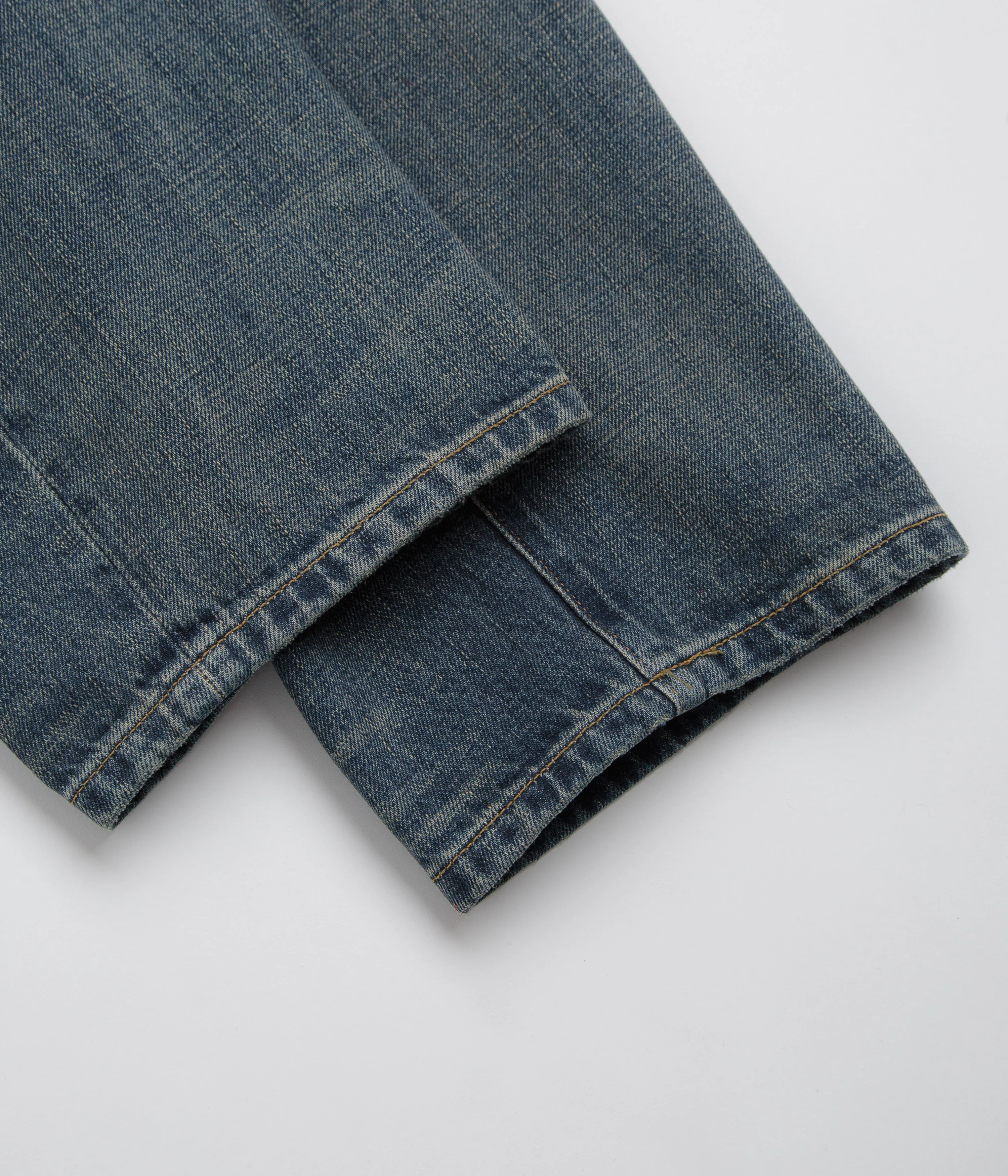 Carhartt Aaron Pants - Blue Worn Used Wash - Image 9
