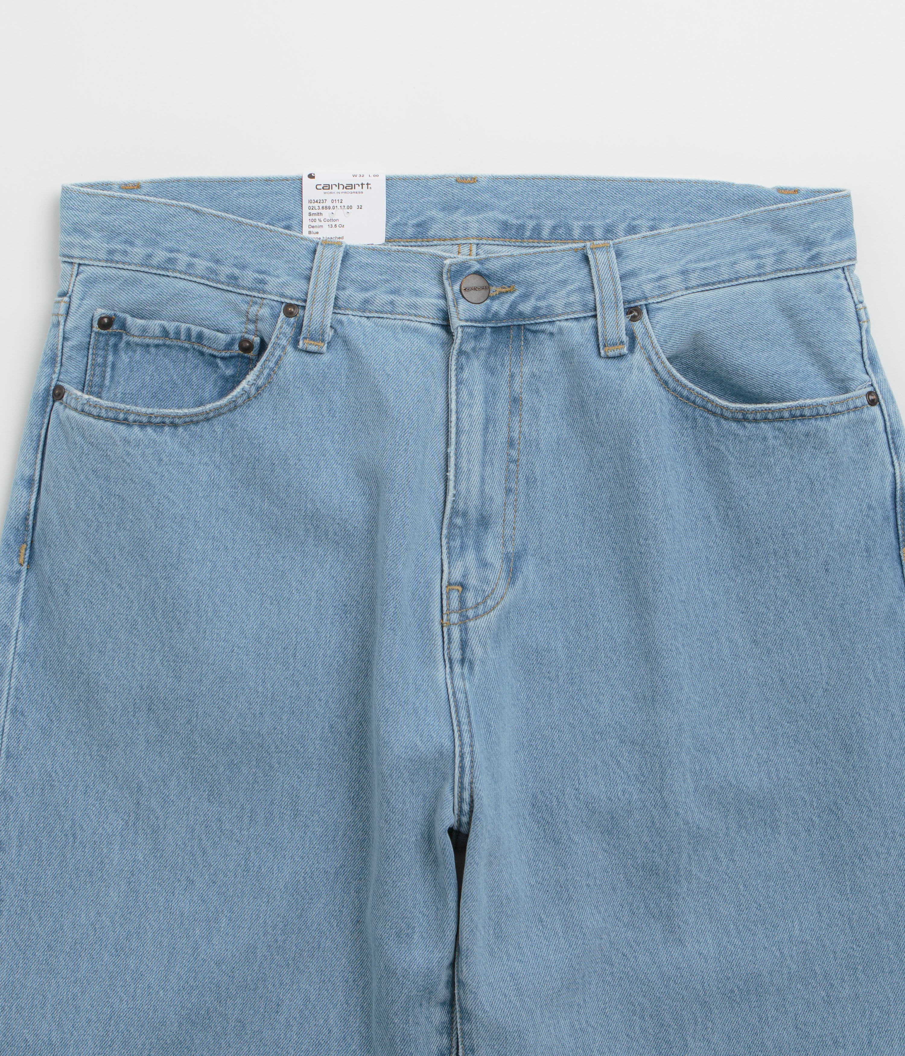 Carhartt Aaron Pants - Stone Bleached Blue - Image 4
