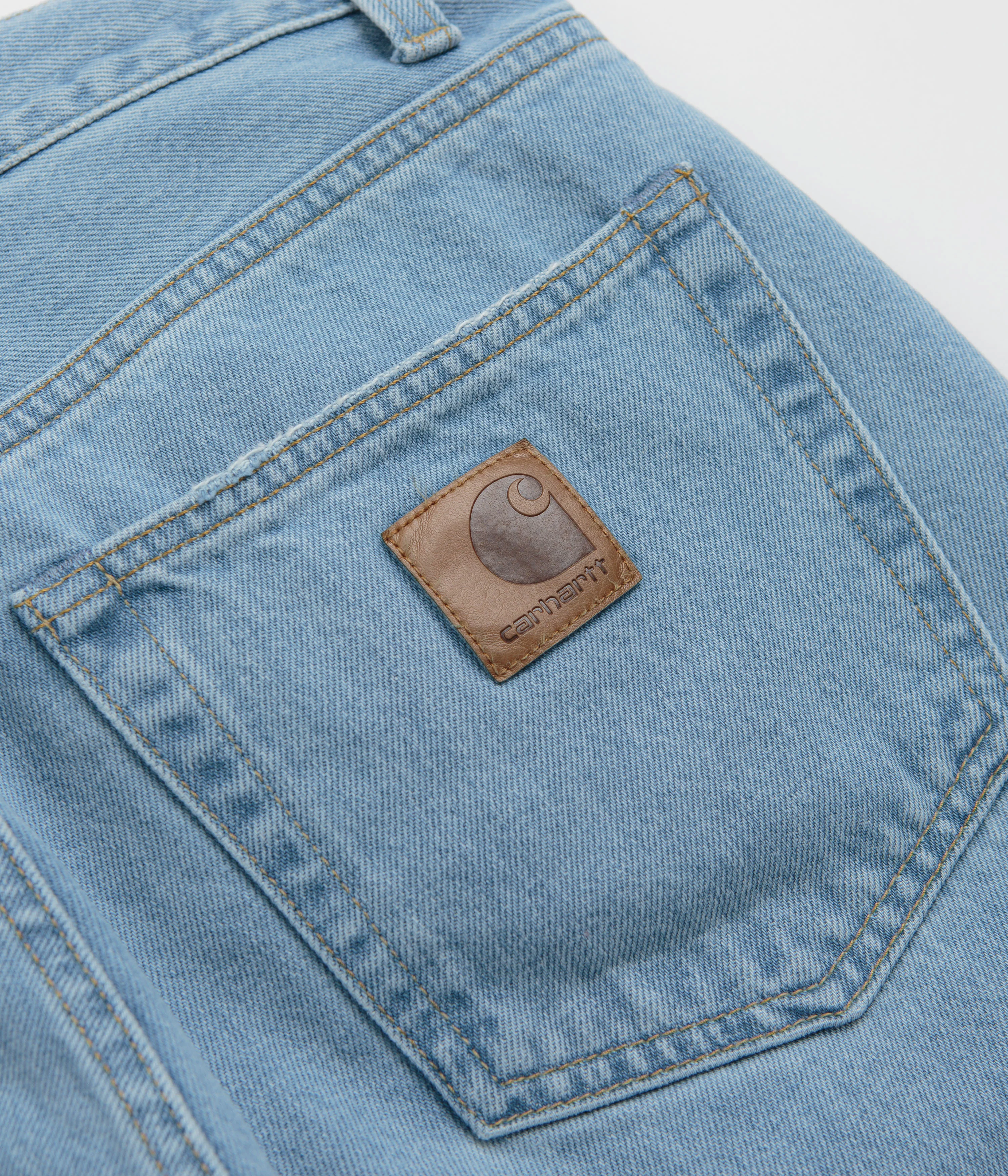 Carhartt Aaron Pants - Stone Bleached Blue - Image 8