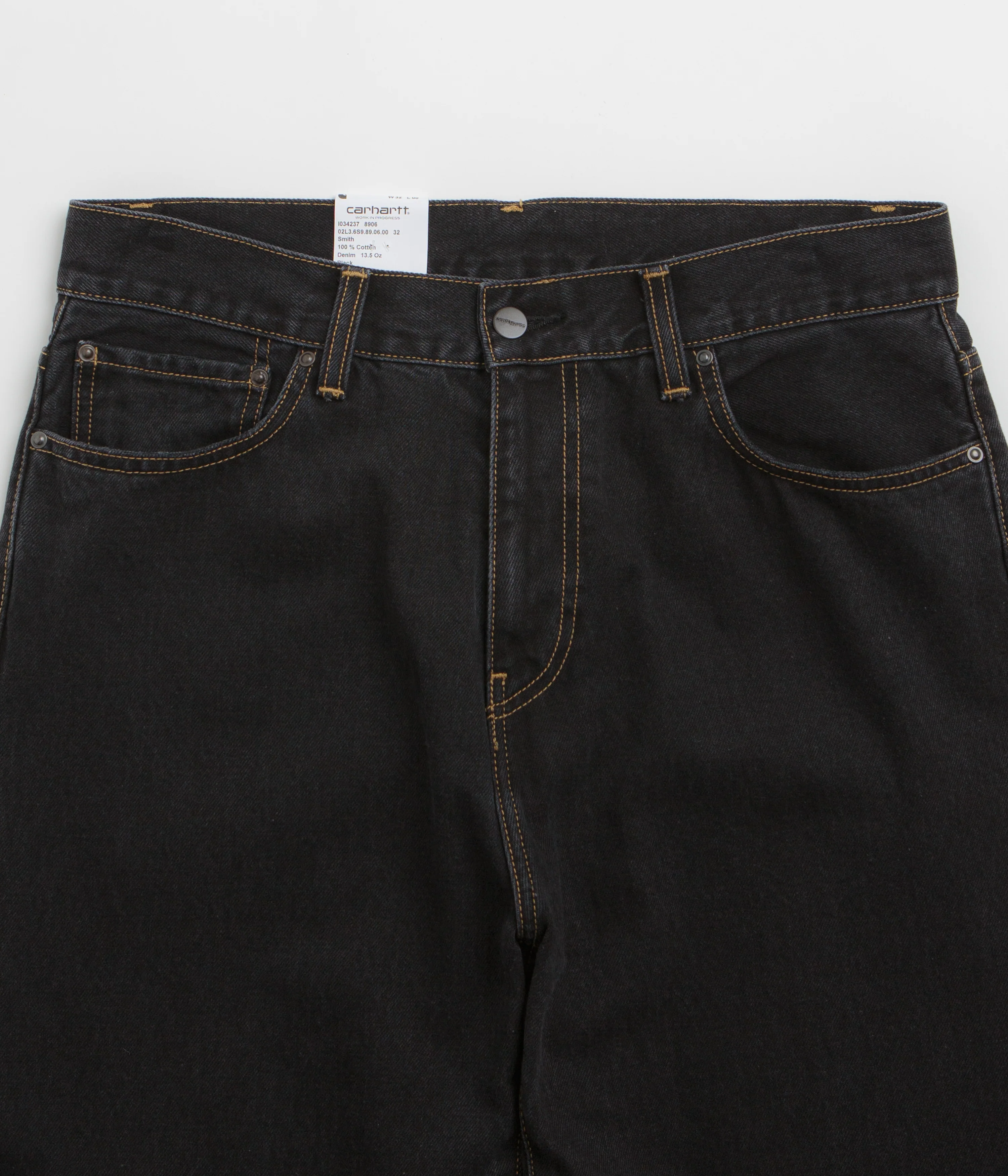 Carhartt Aaron Pants - Stone Washed Black - Image 4