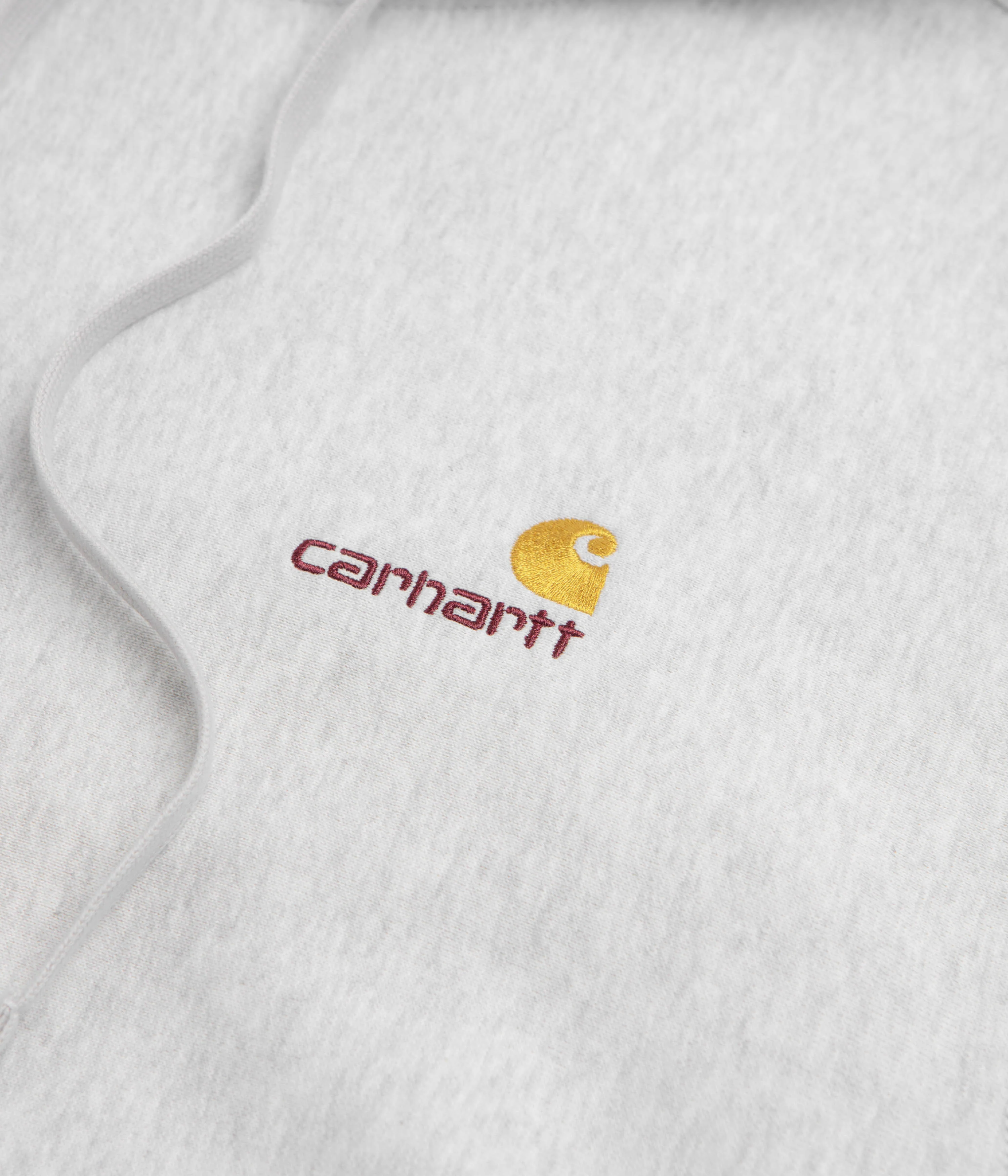 Carhartt American Script Hoodie - Ash Heather - Image 3