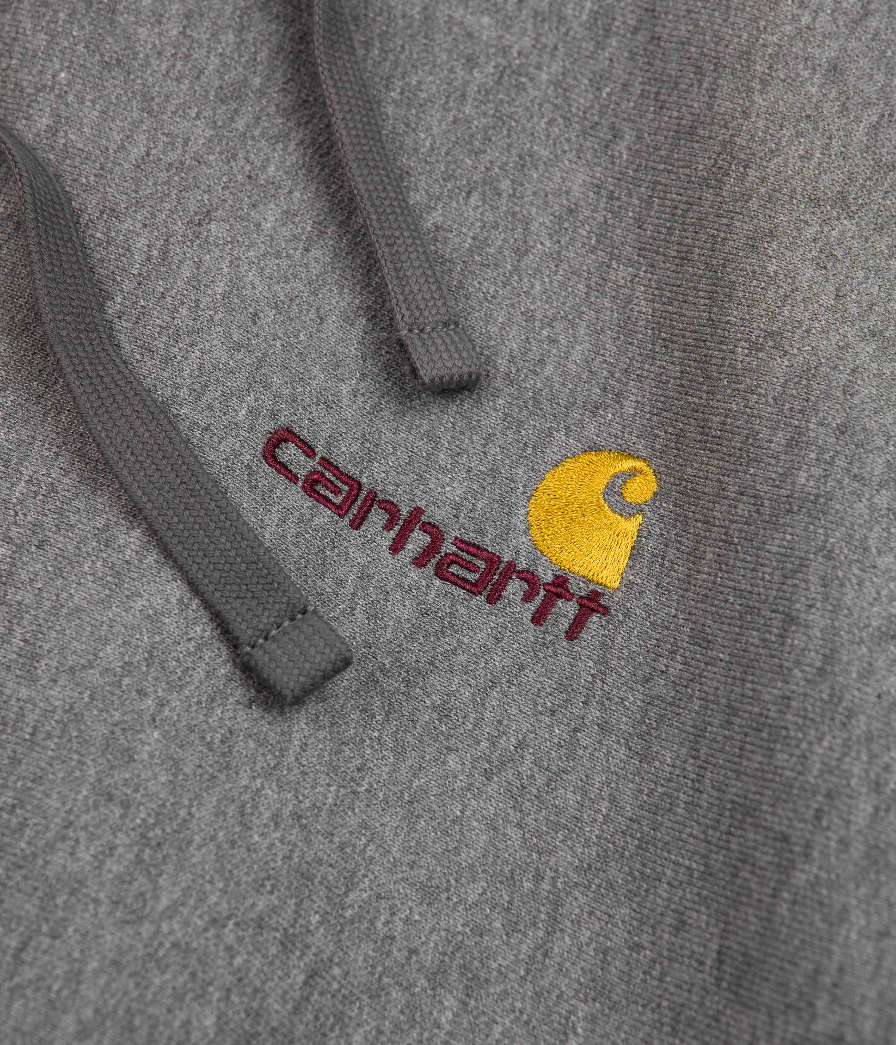 Carhartt American Script Hoodie - Dark Grey Heather - Image 7