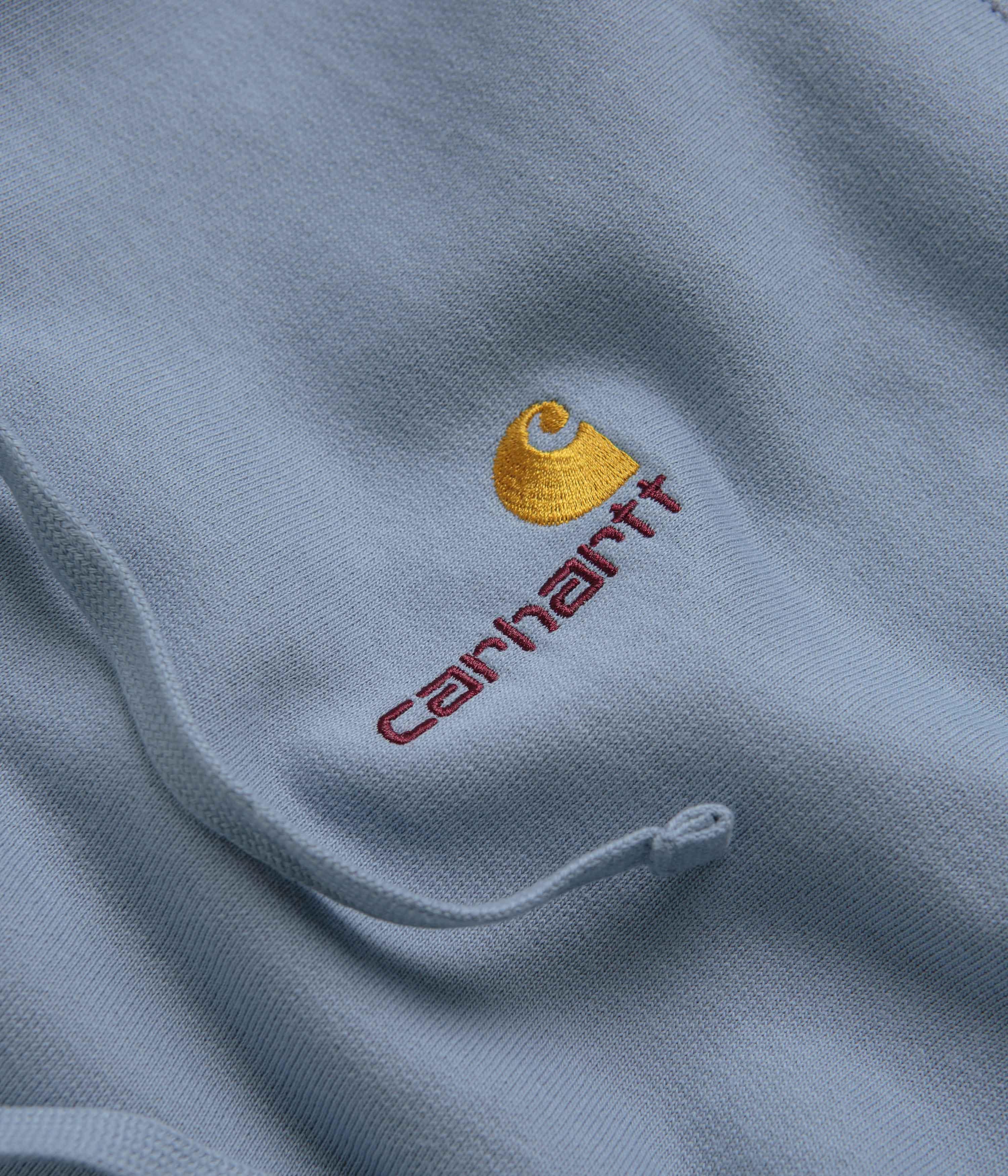Carhartt American Script Hoodie - Frosted Blue - Image 3
