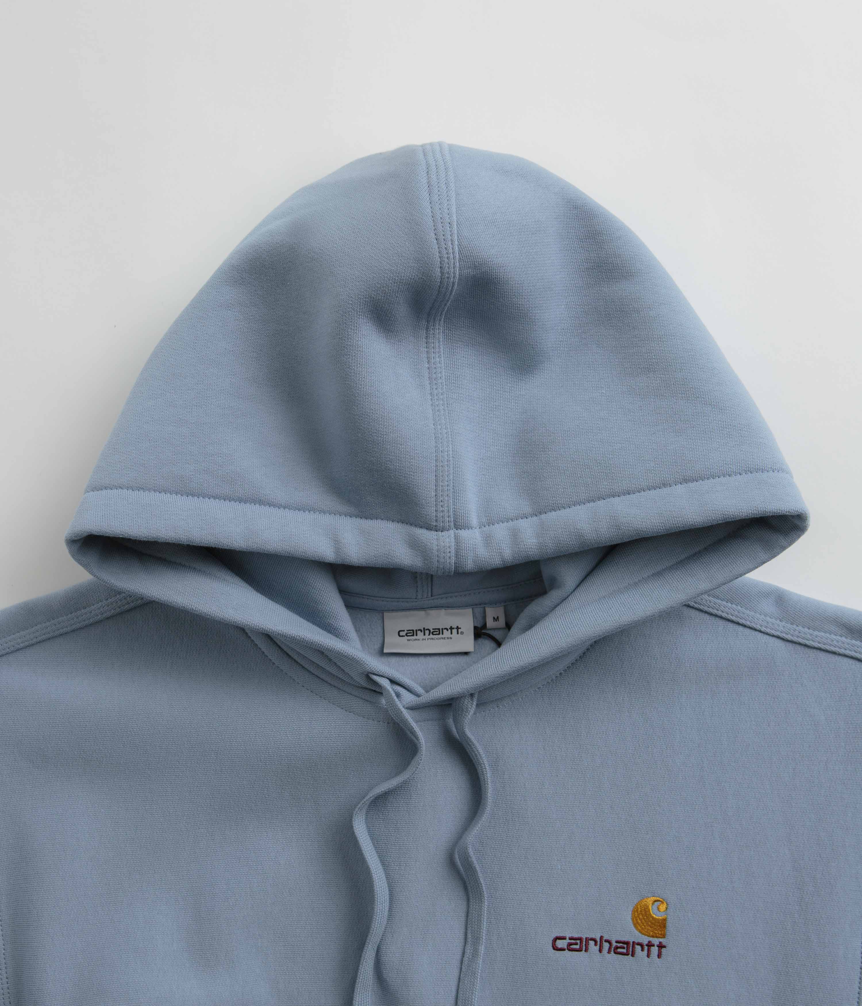 Carhartt American Script Hoodie - Frosted Blue - Image 4