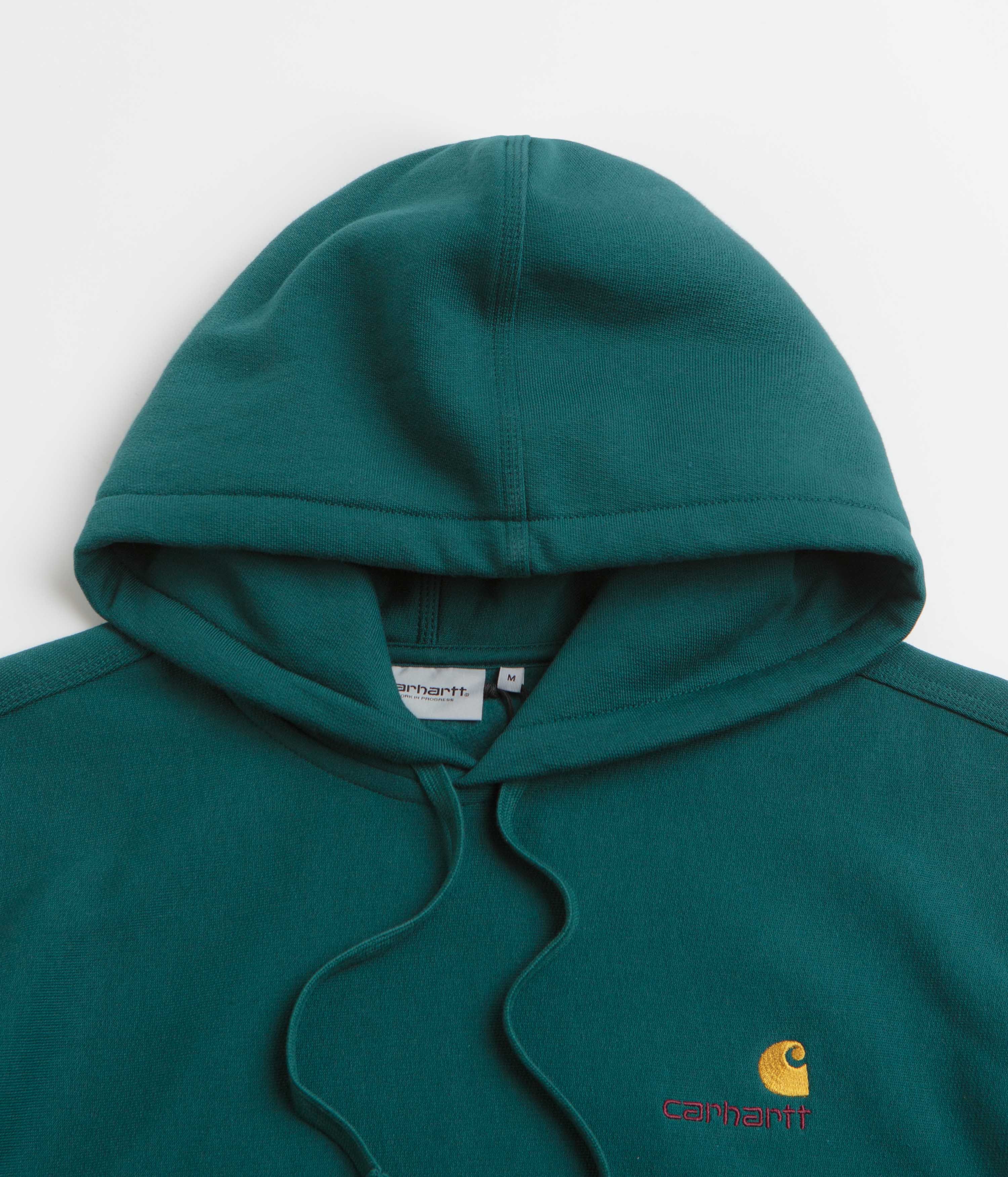 Carhartt American Script Hoodie - Malachite - Image 2
