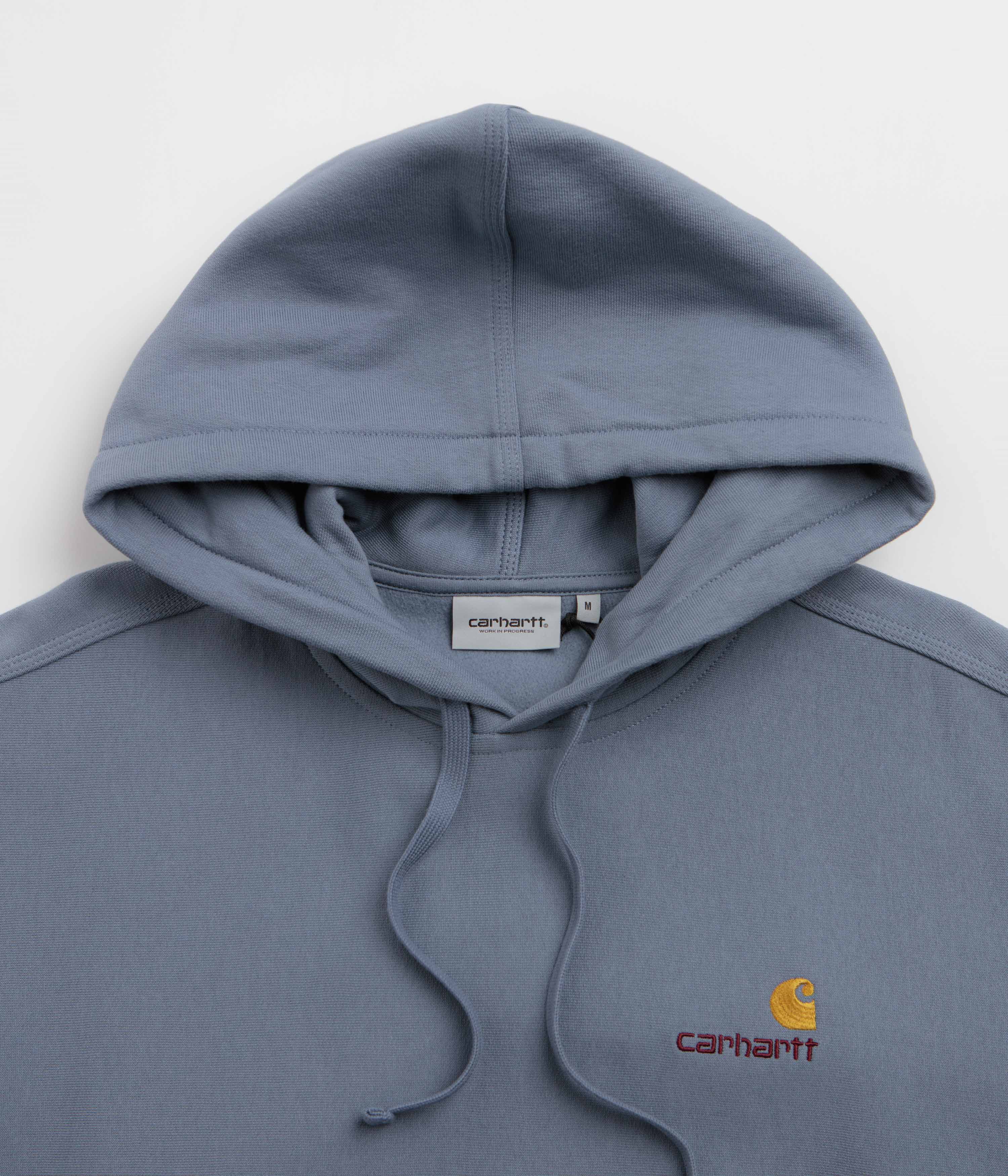 Carhartt American Script Hoodie - Shady Blue - Image 2