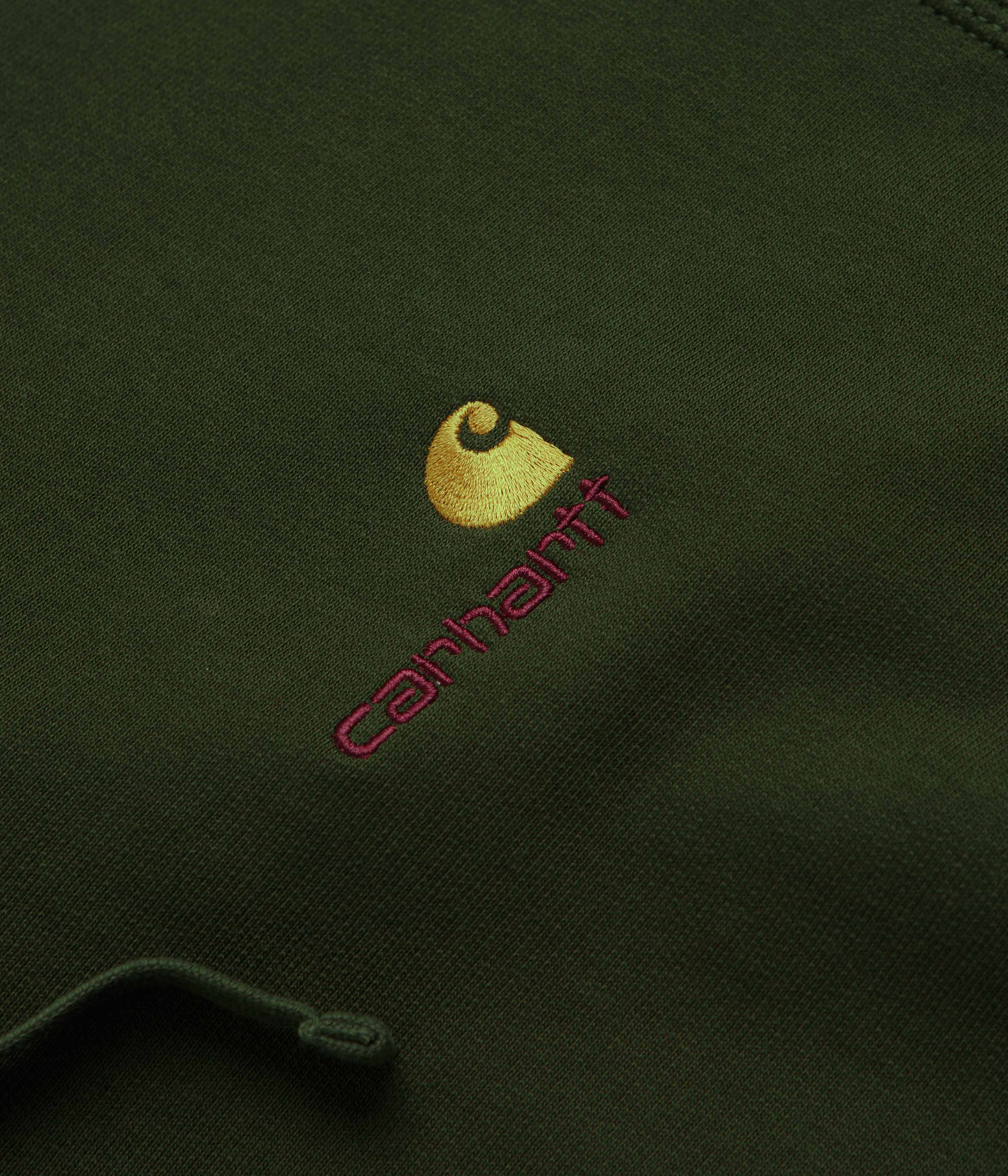 Carhartt American Script Hoodie - Tarragon - Image 3