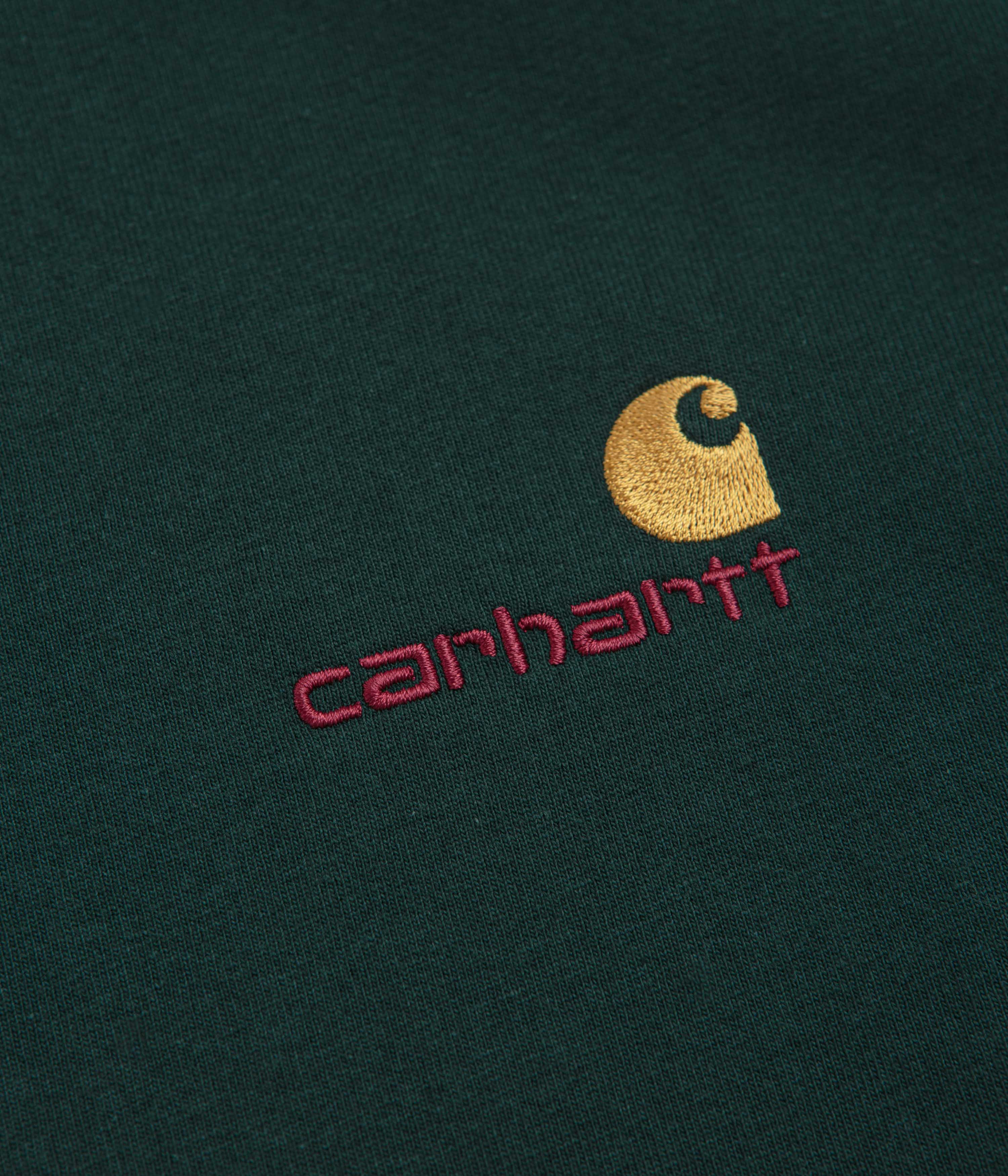 Carhartt American Script T-Shirt - Dark Fir - Image 3