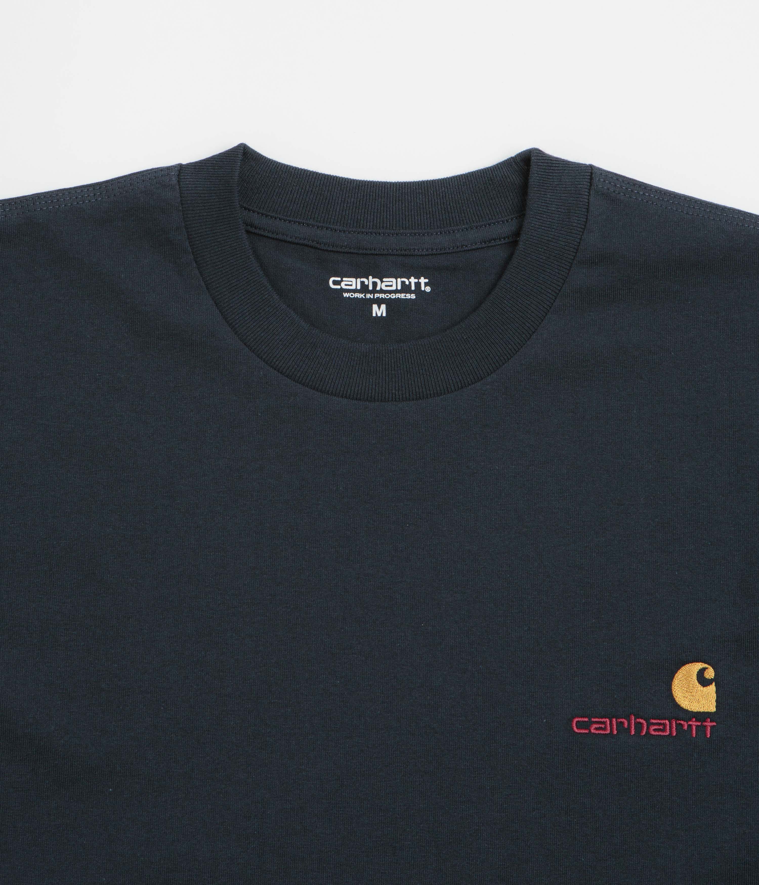 Carhartt American Script T-Shirt - Deep Night - Image 2