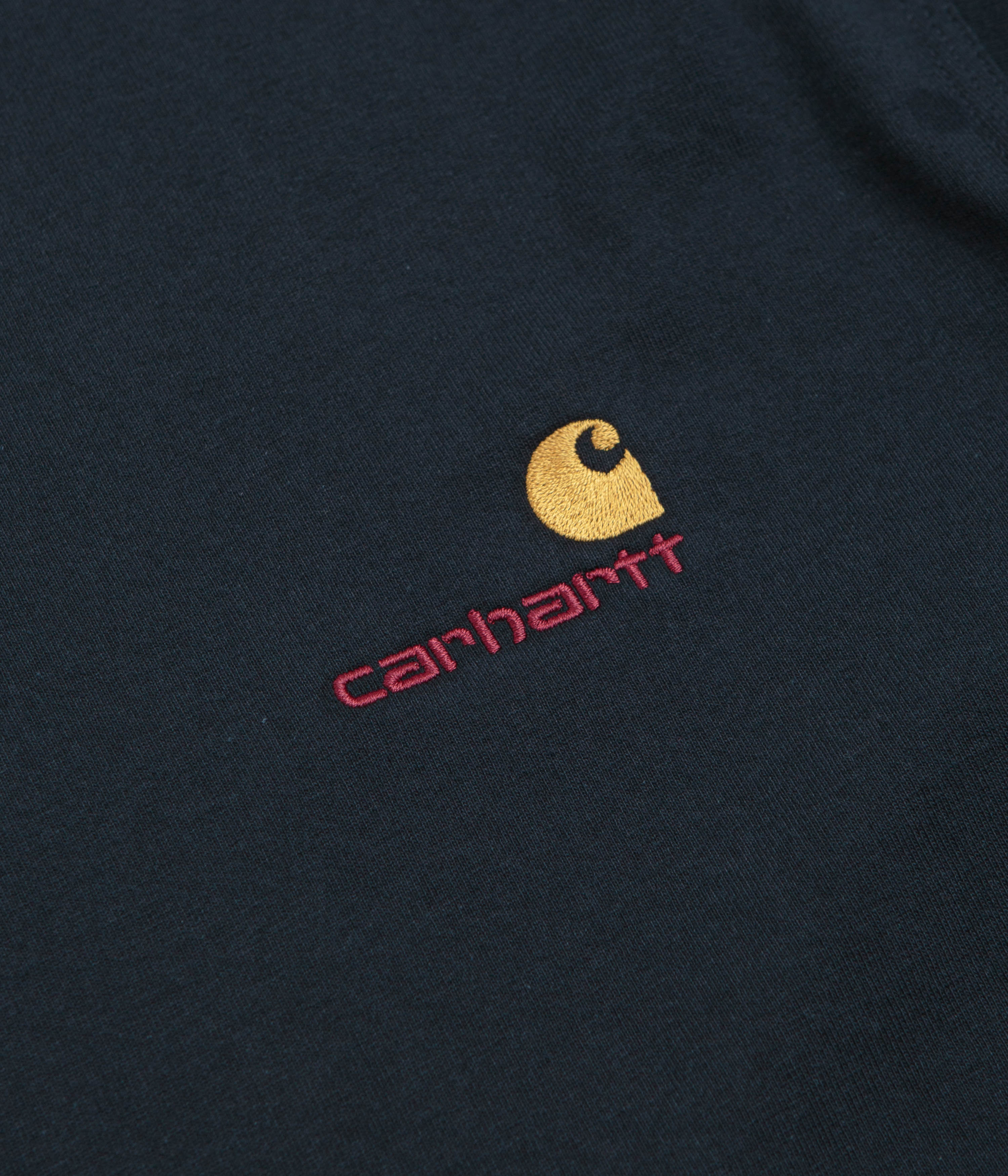 Carhartt American Script T-Shirt - Deep Night - Image 3