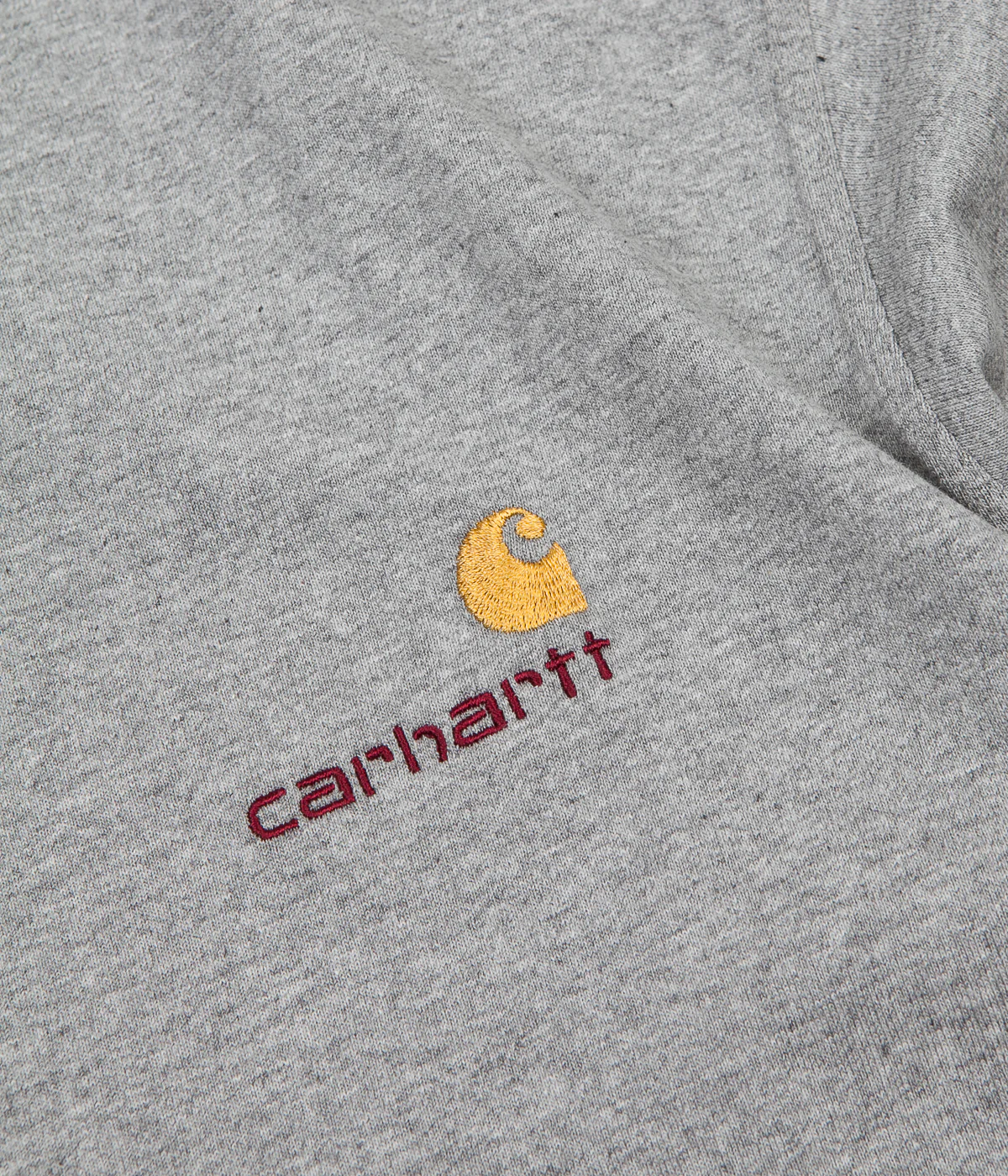 Carhartt American Script T-Shirt - Grey Heather - Image 3