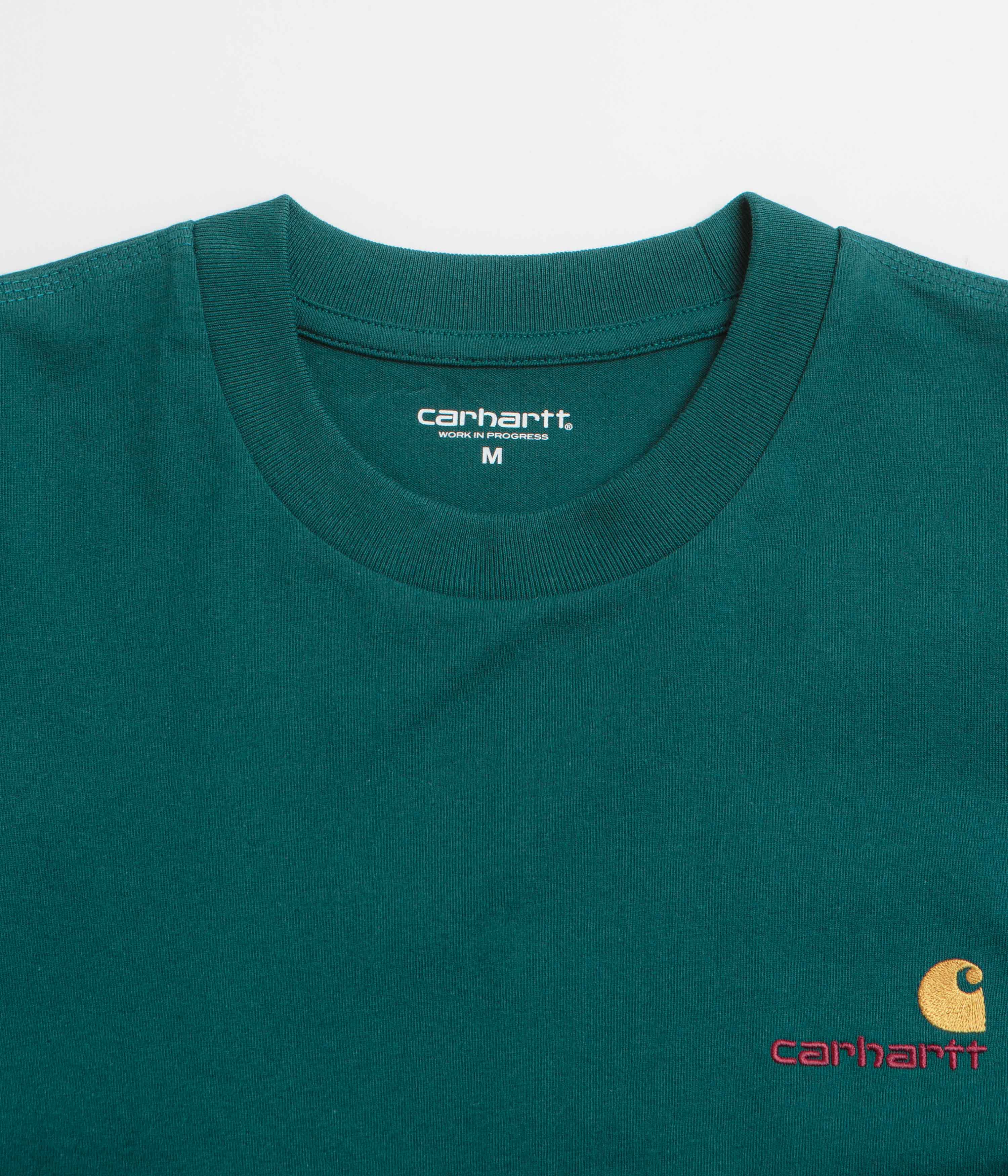 Carhartt American Script T-Shirt - Malachite - Image 2