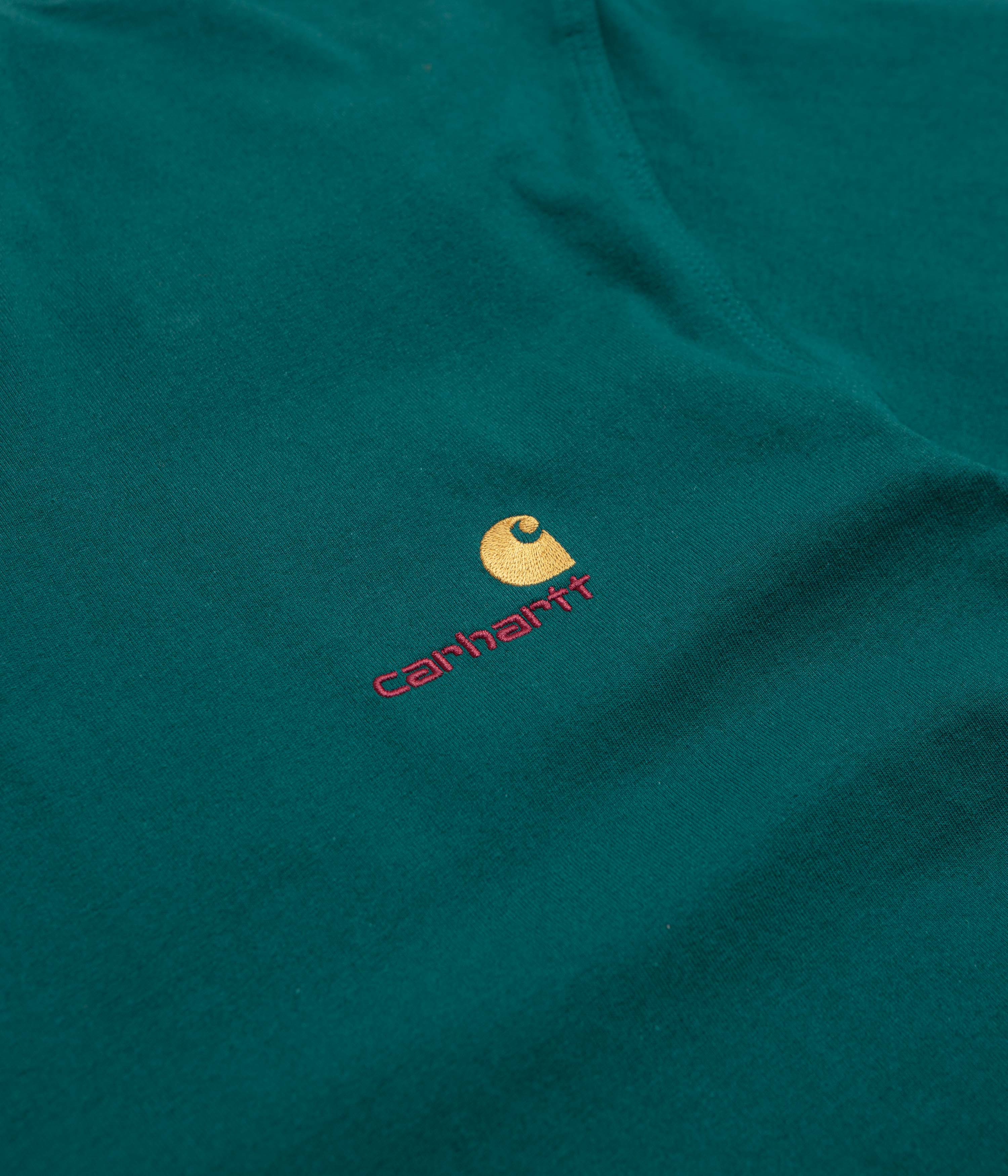 Carhartt American Script T-Shirt - Malachite - Image 3