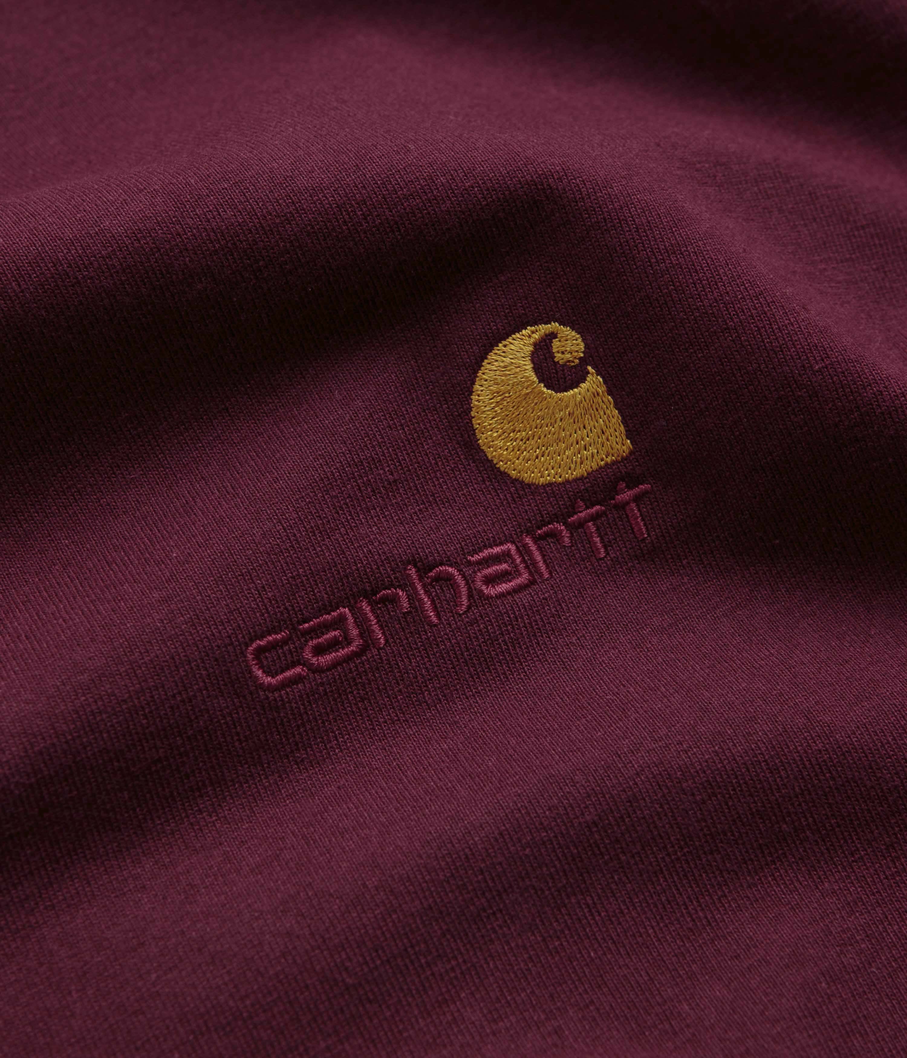 Carhartt American Script T-Shirt - Malbec - Image 2