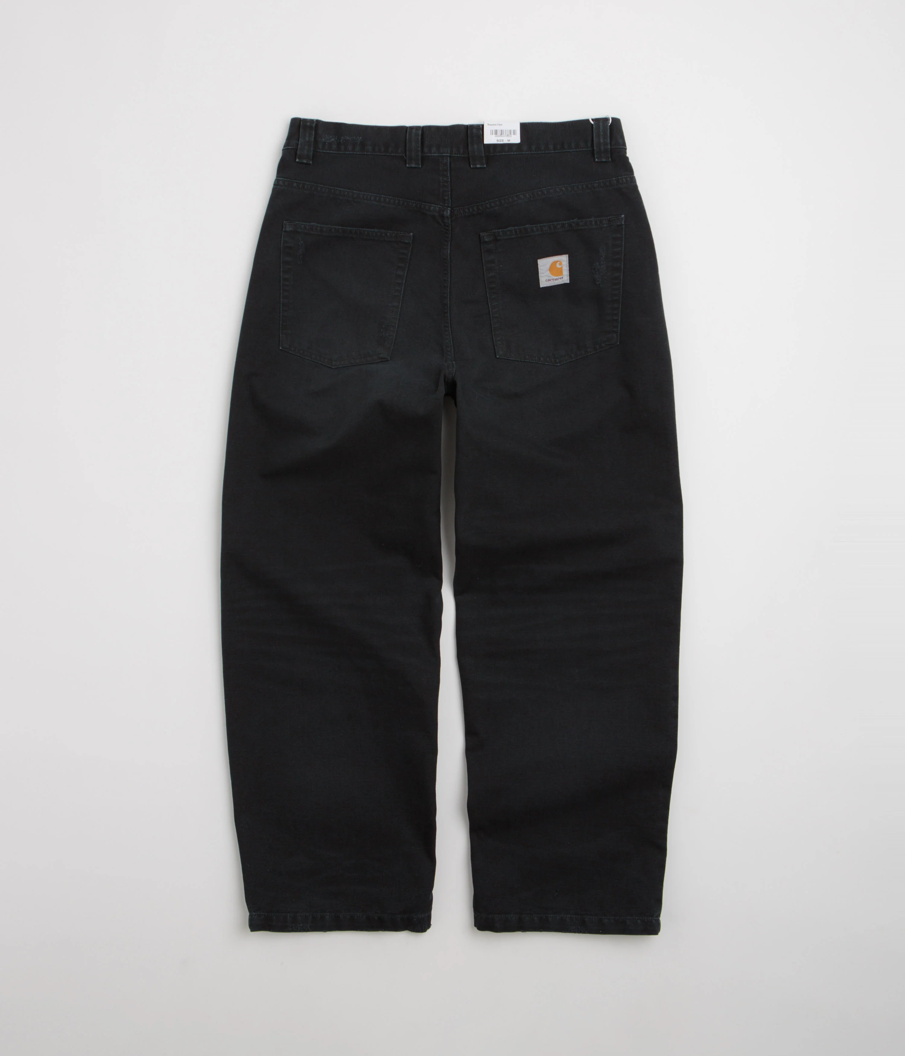 Carhartt Brandon Canvas Pants - Black Grind Wash - Image 3