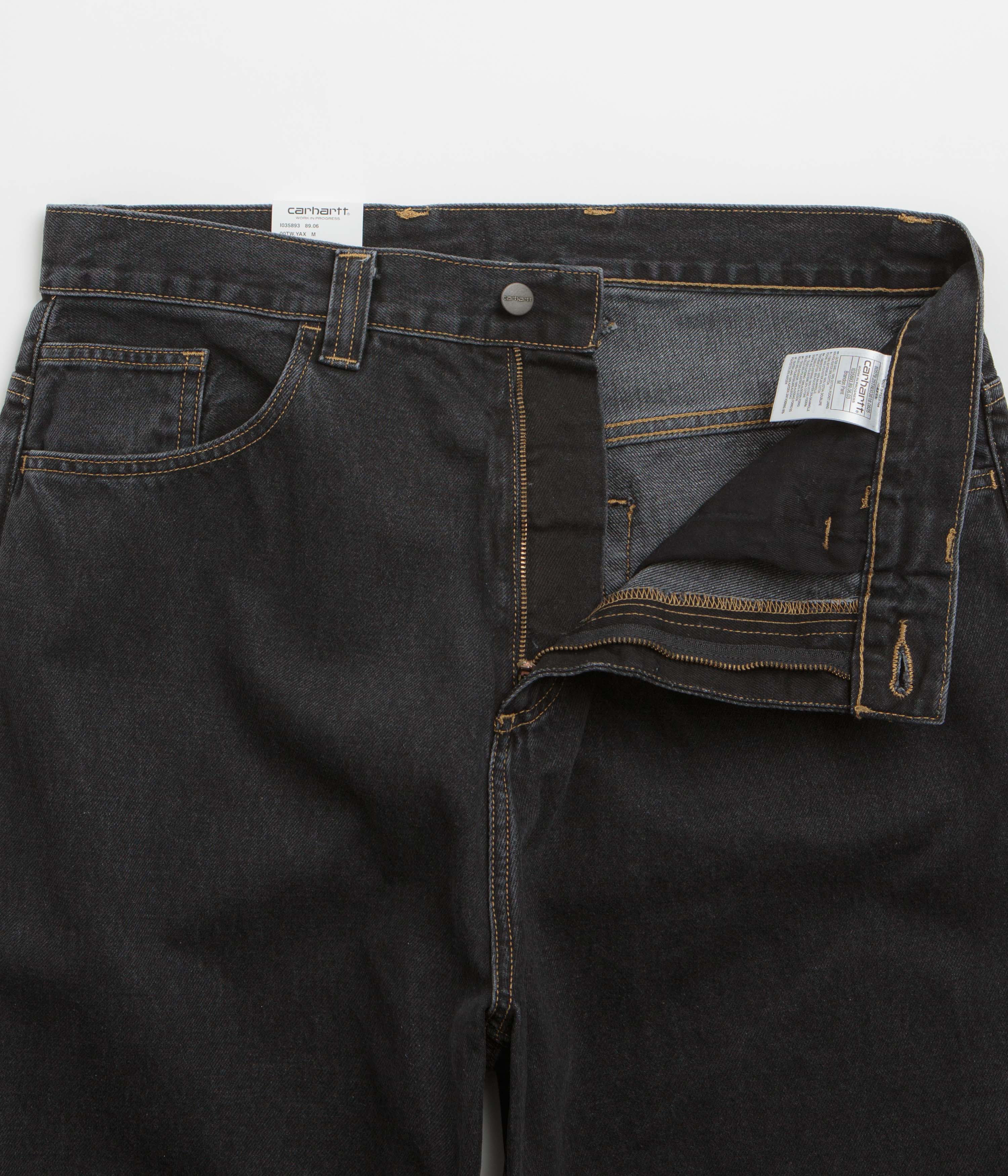 Carhartt Brandon Pants - Black Stone Washed - Image 5