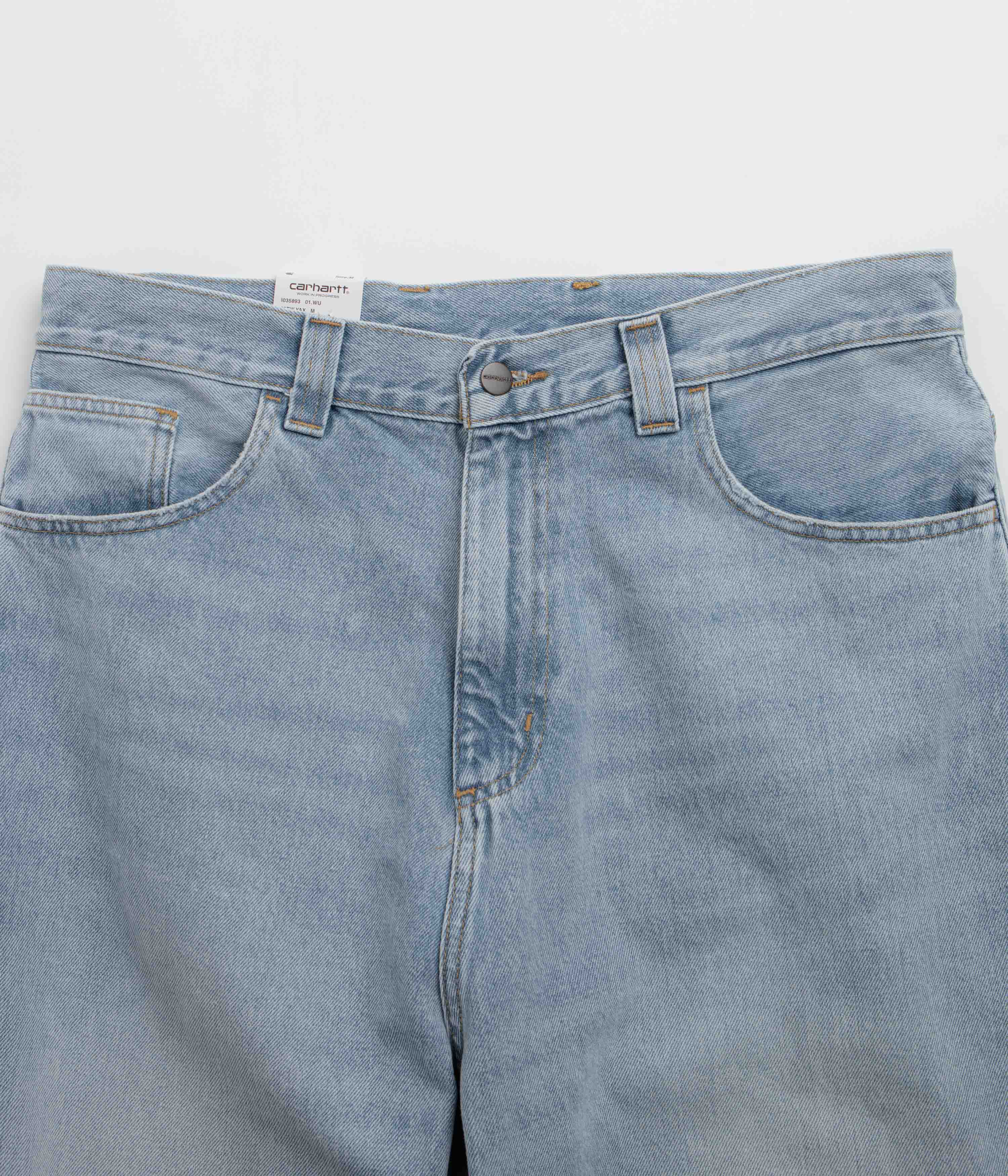 Carhartt Brandon Pants - Blue Heavy Worn Bleached - Image 4