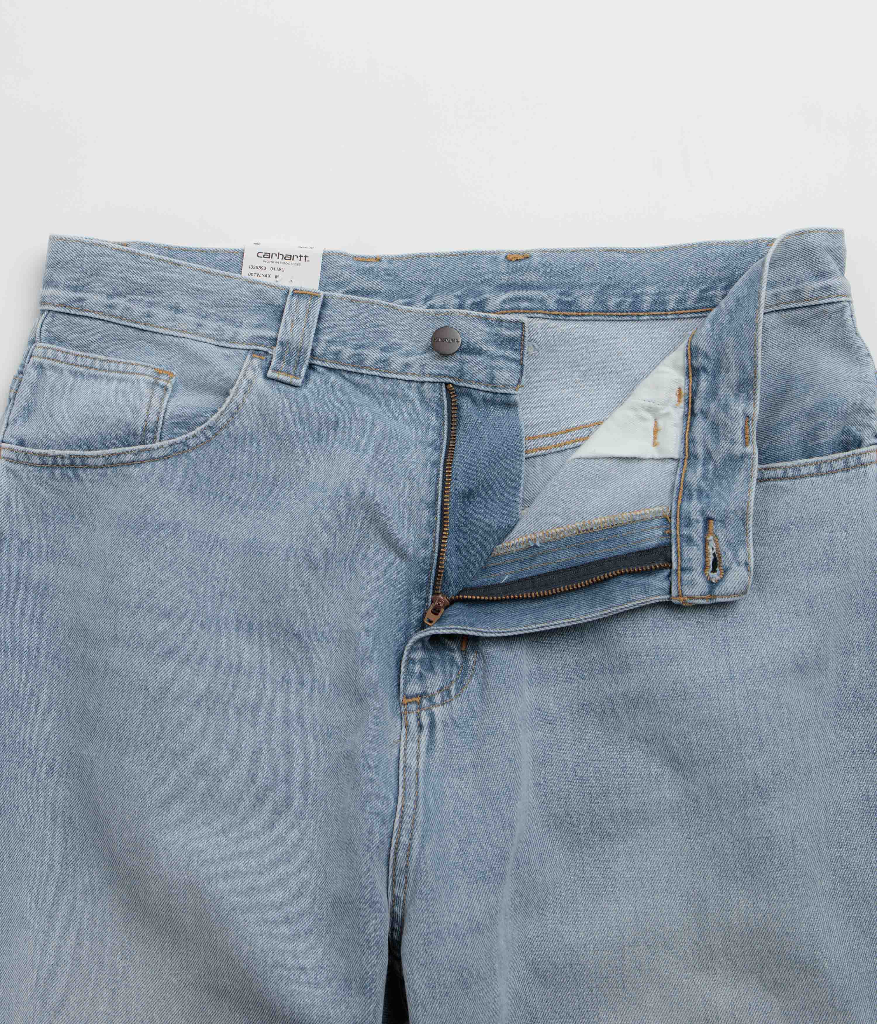 Carhartt Brandon Pants - Blue Heavy Worn Bleached - Image 6