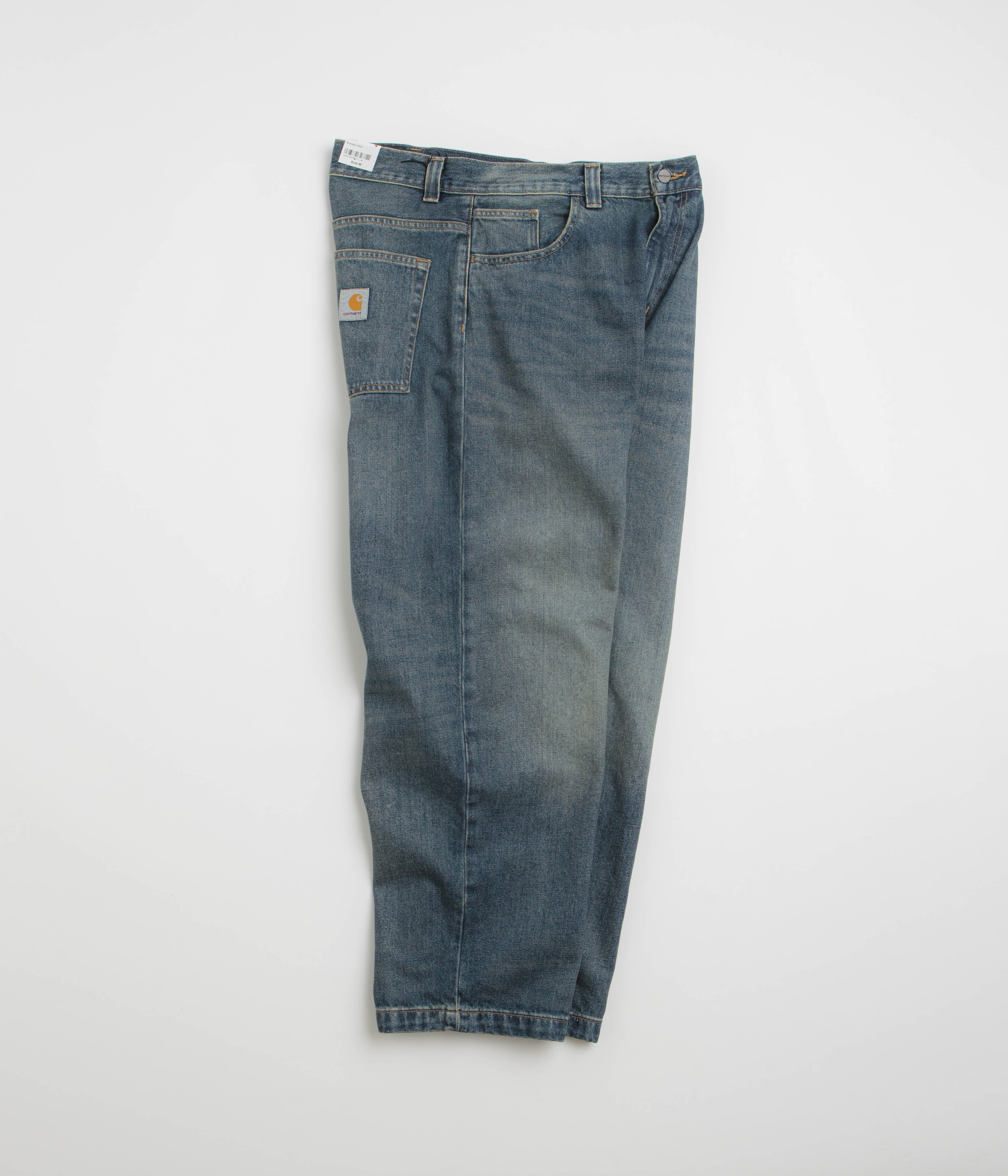 Carhartt Brandon Pants - Blue Worn Used Wash - Image 2